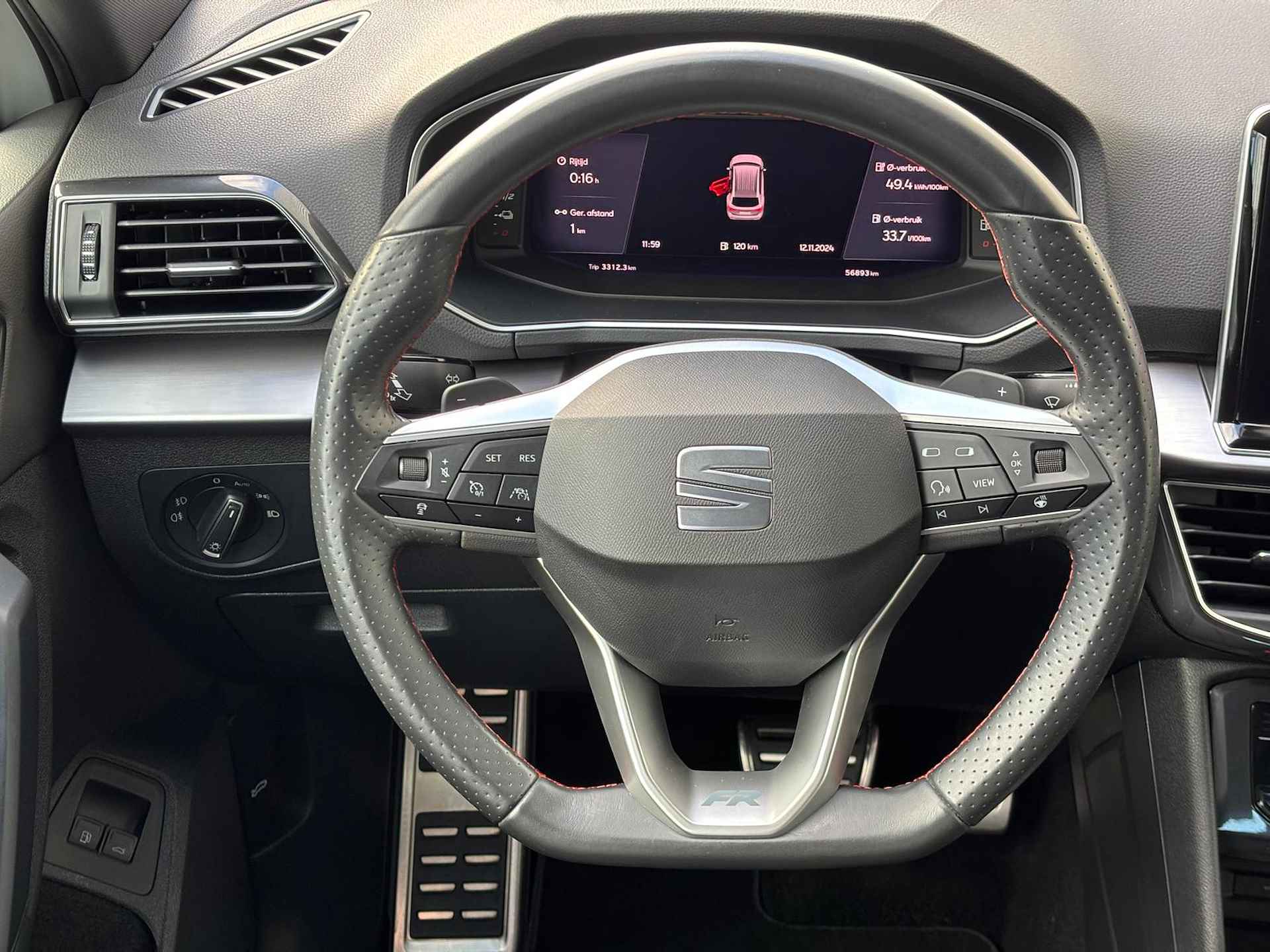 SEAT Tarraco 1.4 TSI e-Hybrid 245pk DSG PHEV FR / Digitale Cockpit / Elektrische Trekhaak / Parelmoer Lak / 360 Camera / Memory Seat / 20" LMV / Full LED / Navi / Stuur en Stoelverwarming V+A ** - 16/35