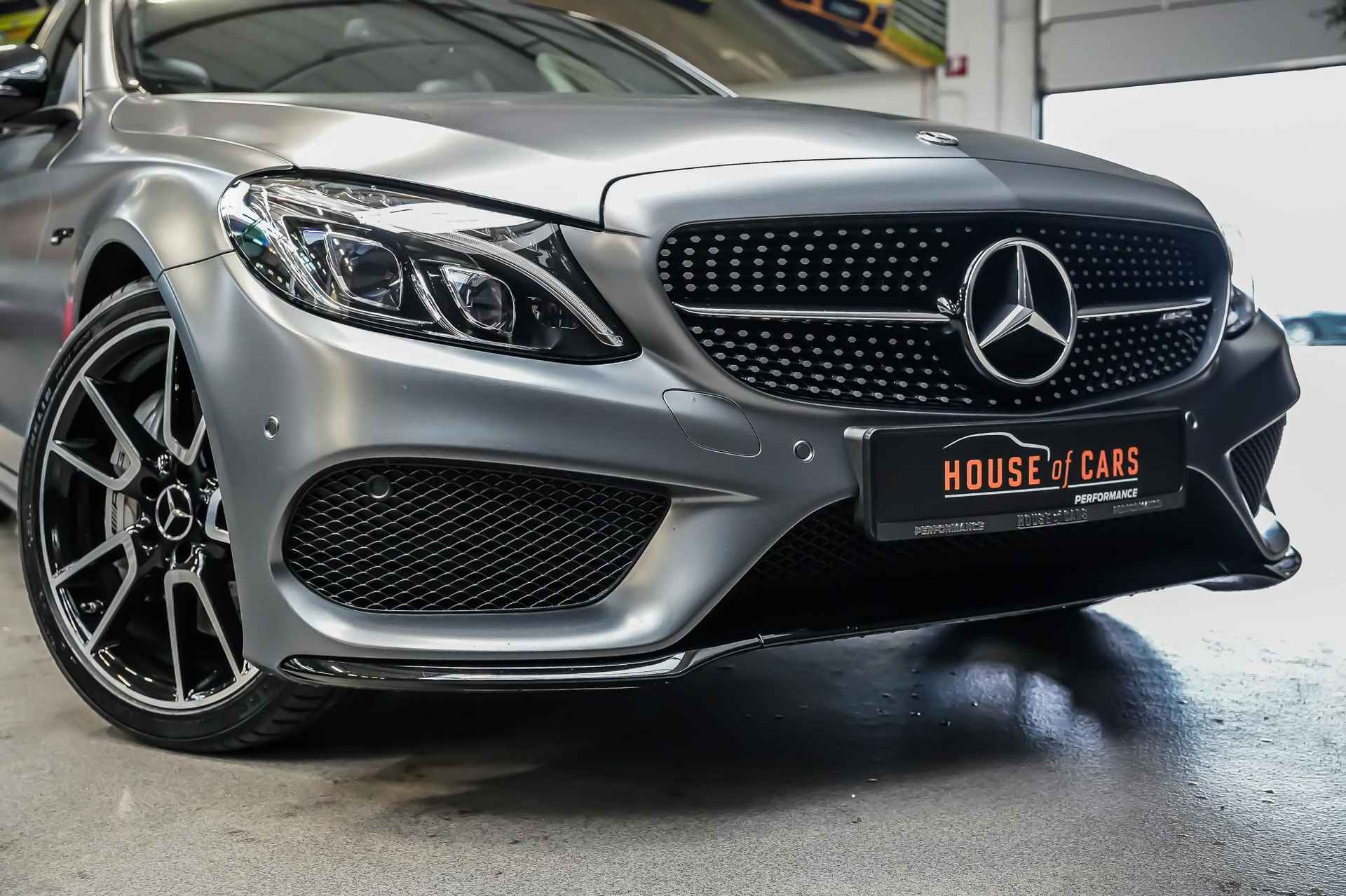 Mercedes-Benz C-klasse AMG 43 4MATIC |AMG pakket|panoramadak|Burmester|sportuitlaat|elk. stoelen|cruise control|parkeercamera en sensoren|18"| - 38/38