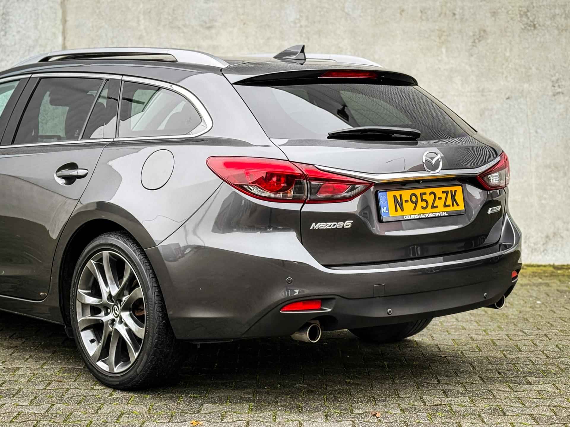 Mazda 6 Sportbreak 2.5 SkyActiv-G 192 GT-M | Head-up | Bose | Leder | Clima | Navi | Schuifdak | Machine Grey Metalic | - 8/50