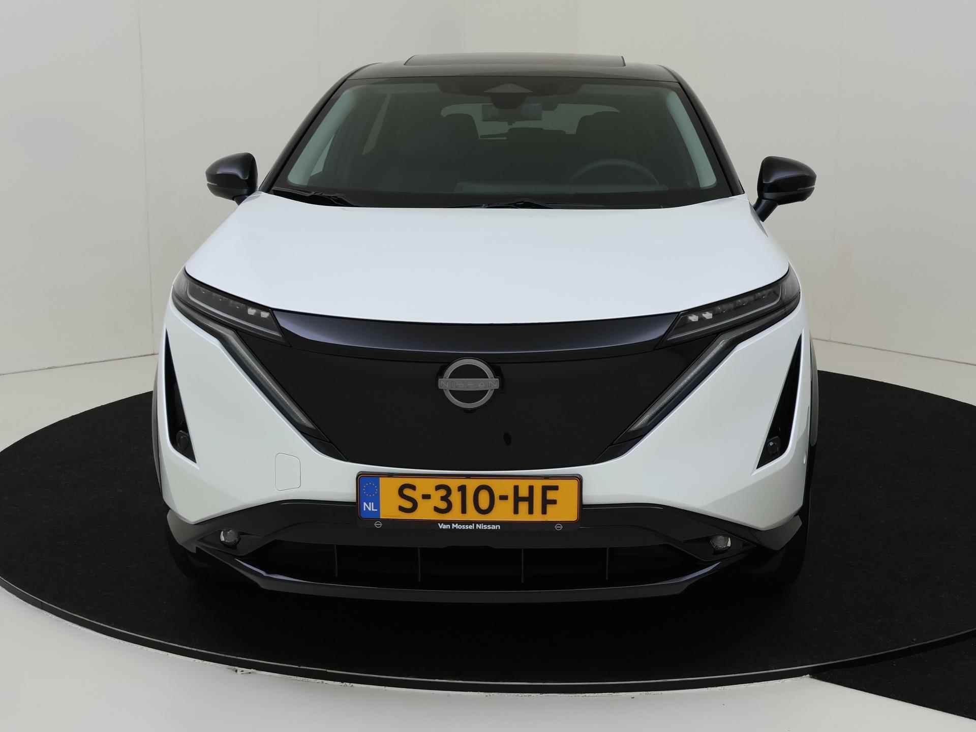 Nissan Ariya Evolve 91 kWh | 20" LMV | Two-Tone | Leder/Alcantara | Stoelverwarming en -ventilatie | Stuurwiel verwarmd | Achterbank verwarmd | ProPILOT | Bose Audio | 360-graden Camera | Elek. Achterklep - 9/31