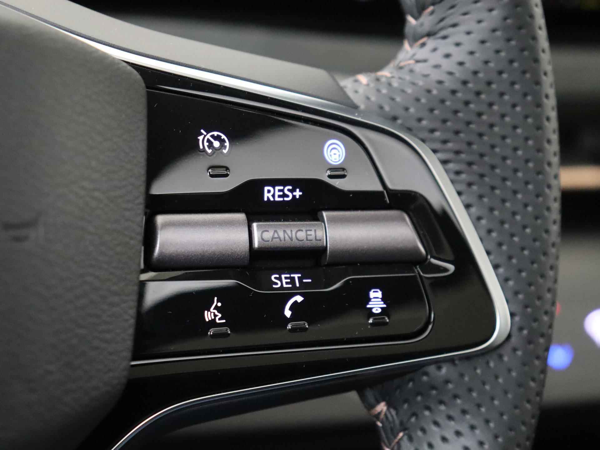 Nissan Ariya Evolve 91 kWh | 20" LMV | Two-Tone | Leder/Alcantara | Stoelverwarming en -ventilatie | Stuurwiel verwarmd | Achterbank verwarmd | ProPILOT | Bose Audio | 360-graden Camera | Elek. Achterklep - 16/31