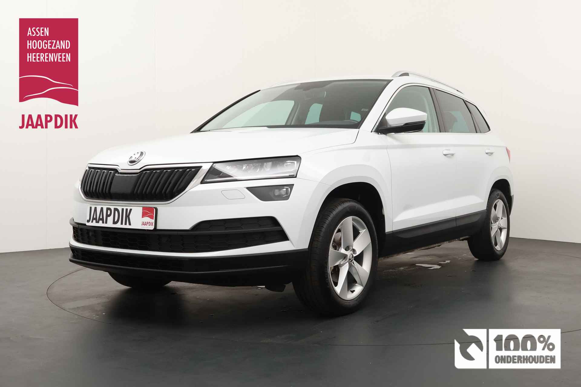 Škoda Karoq BWJ 2019 | 1.0 TSI 116PK Bus Ed | TREKHAAK | CAMERA | STOEL VERW. | CLIMA | NAVI | CARPLAY | PRIVACY GLASS | CRUISE | - 1/32