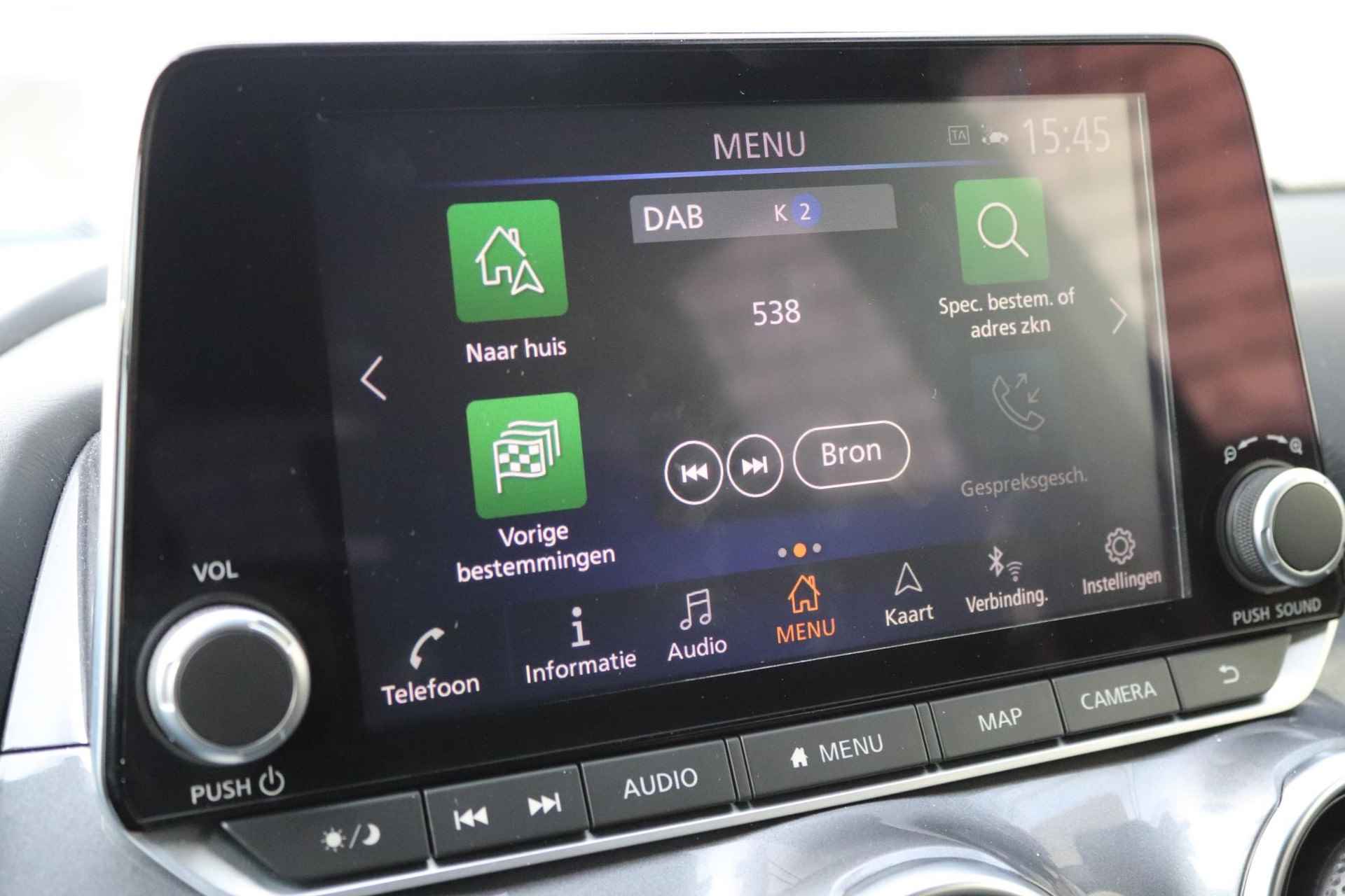 Nissan Juke 1.0 DIG-T 114 DCT7 N-Design | Automaat | Navigatie | Apple Carplay | Climate Control | Camera | Parkeersensoren | LMV 19" | Two-Tone - 24/30
