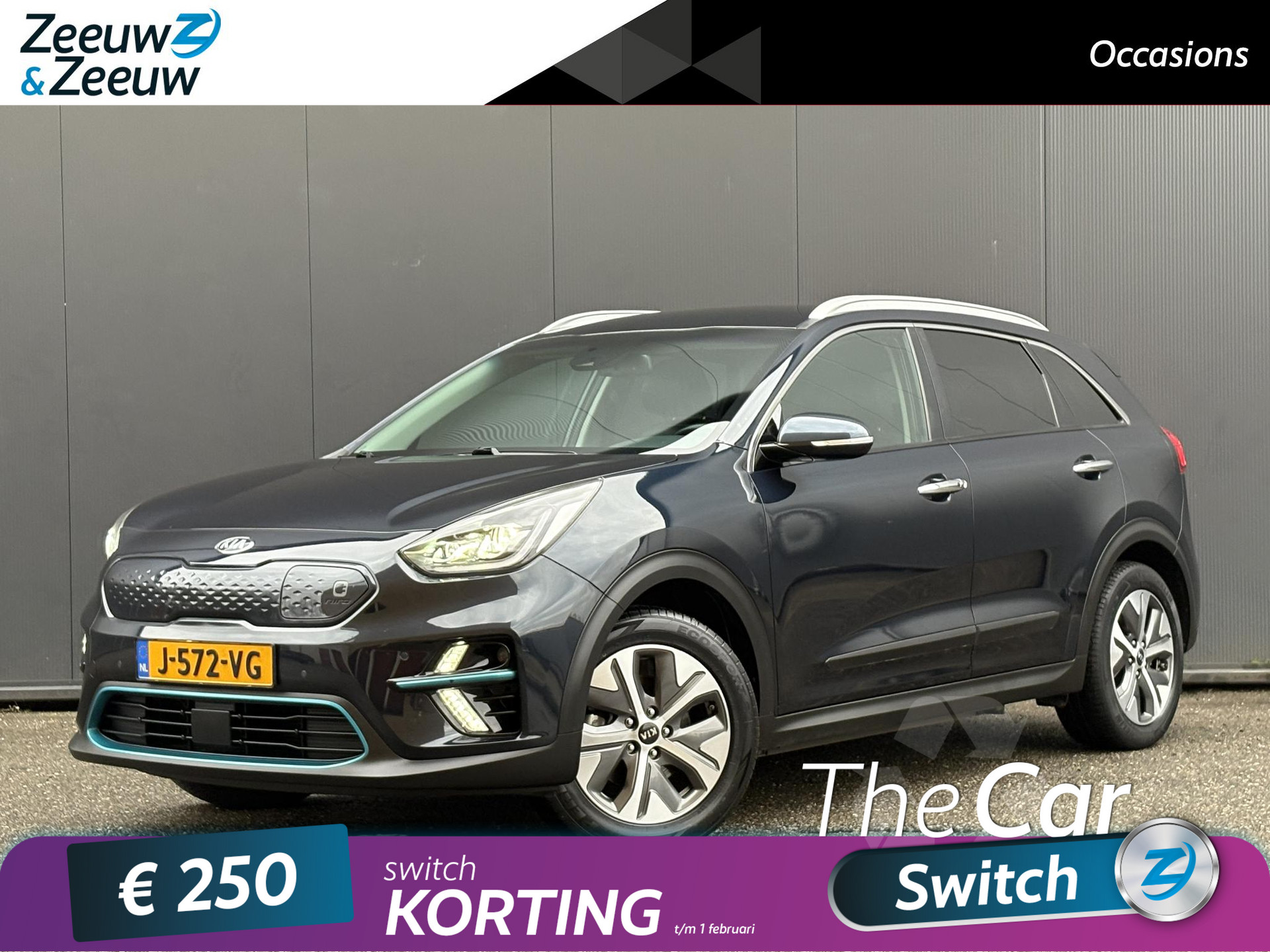 Kia e-Niro ExecutiveLine 64 kWh 1e Eigenaar | Navi | Dealer onderhouden | Bluetooth | Camera | Climate & (adaptieve) cruise control | Fabrieksgarantie t/m 27-10-2027 | NAP