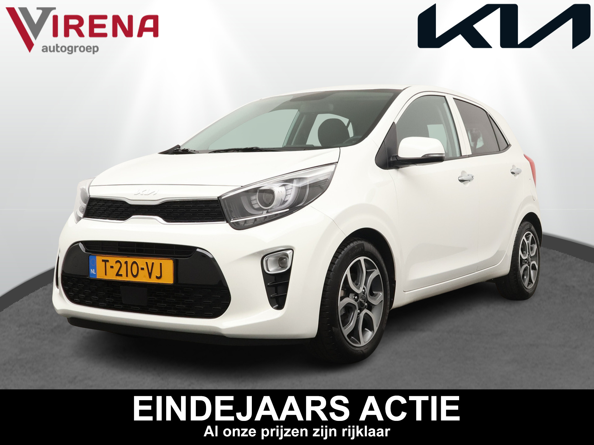 Kia Picanto 1.0 DPi DynamicPlusLine - Navigatie - Apple Carplay - Cruise control - Electronic climate control - Autonomous Emergency braking - Fabrieksgarantie tot 09-2030