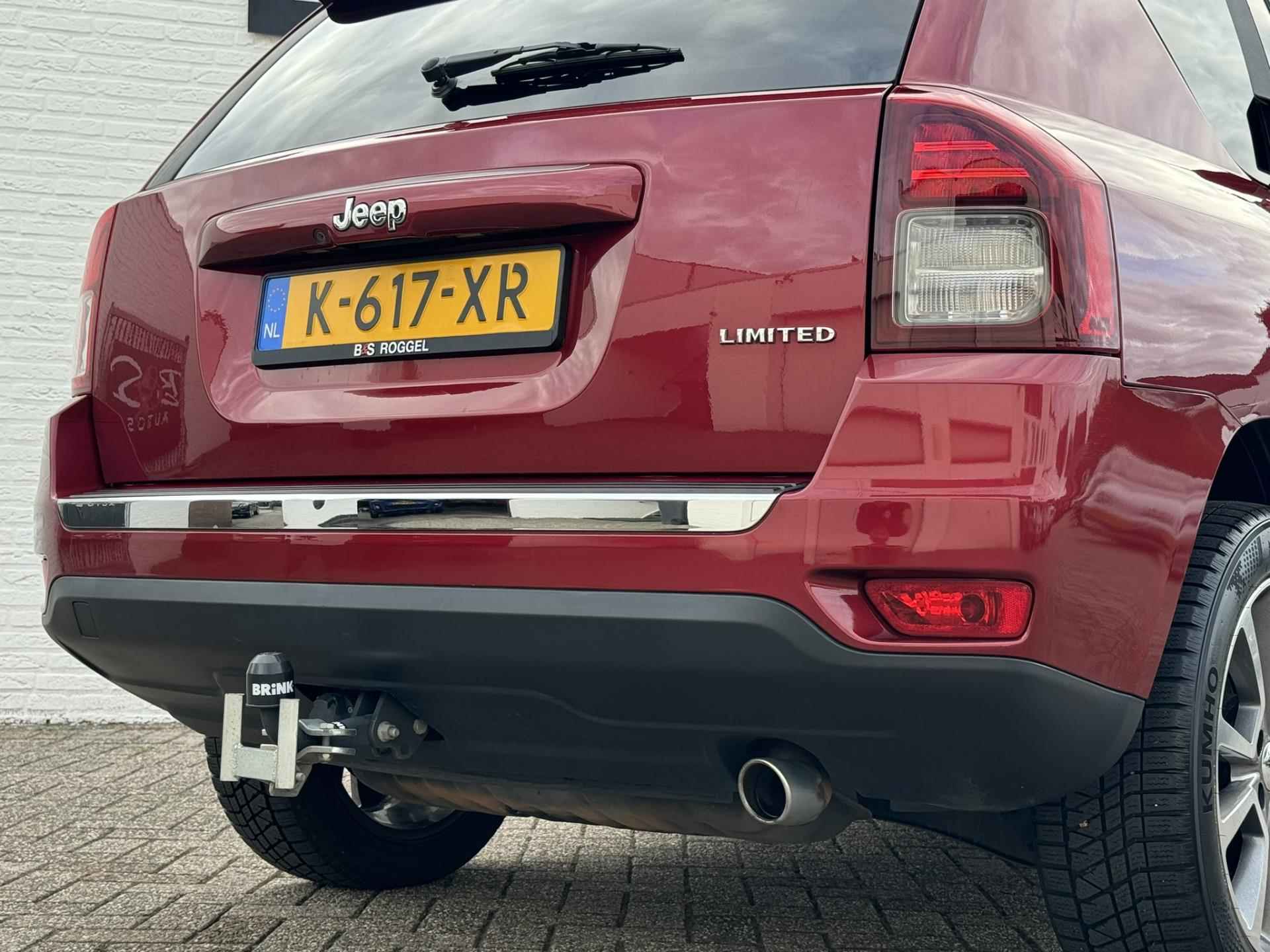 Jeep Compass 2.0 Limited Automaat LPG G3 Camera Leder Navigatie Trekhaak Dakdragers Cruise - 18/47