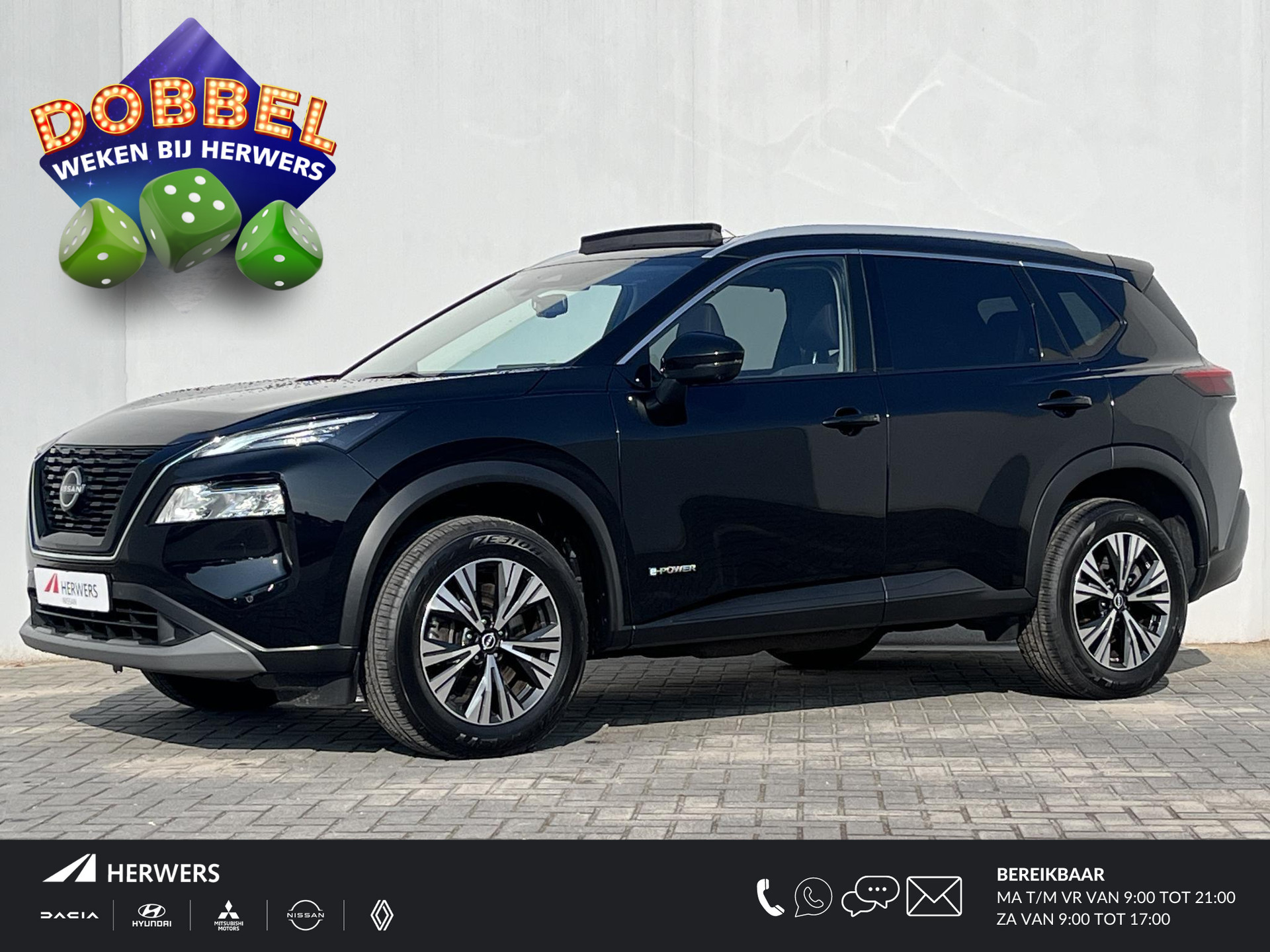 Nissan X-Trail 1.5 e-Power N-Connecta Automaat / Schuif-/kanteldak / Pro pilot (Adaptieve cruise control, dodehoekdetectie& actieve rijbaanassistentie) / 360* Camera / Keyless