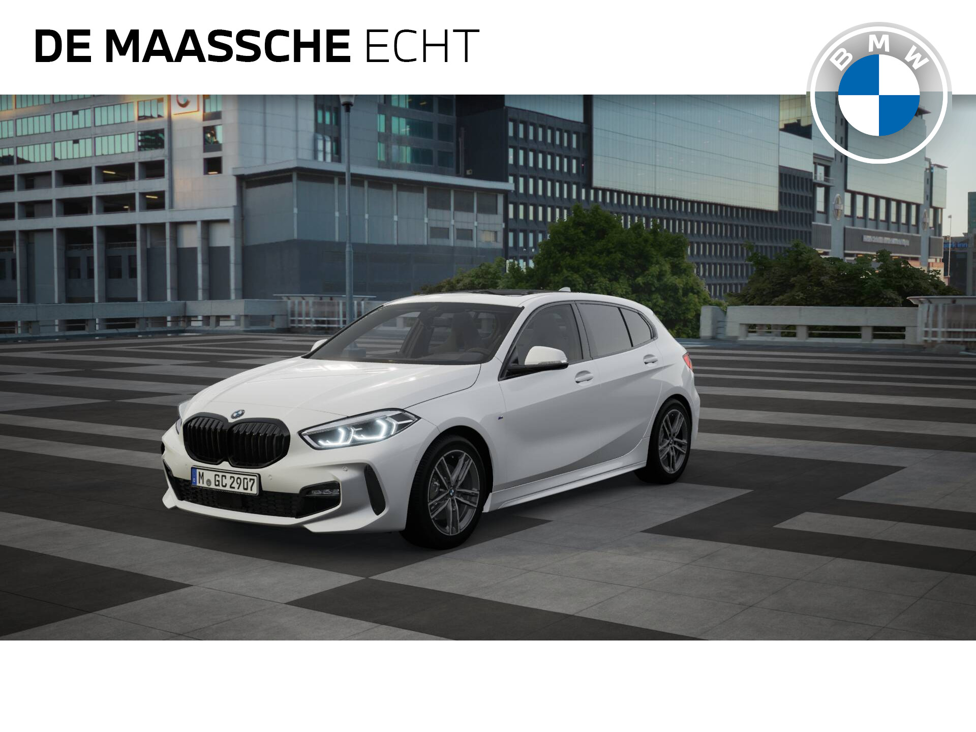 BMW 1-serie 118i High Executive M Sport Automaat / Panoramadak / M Sportstoelen / LED / Parking Assistant / Comfort Access / Live Cockpit Professional