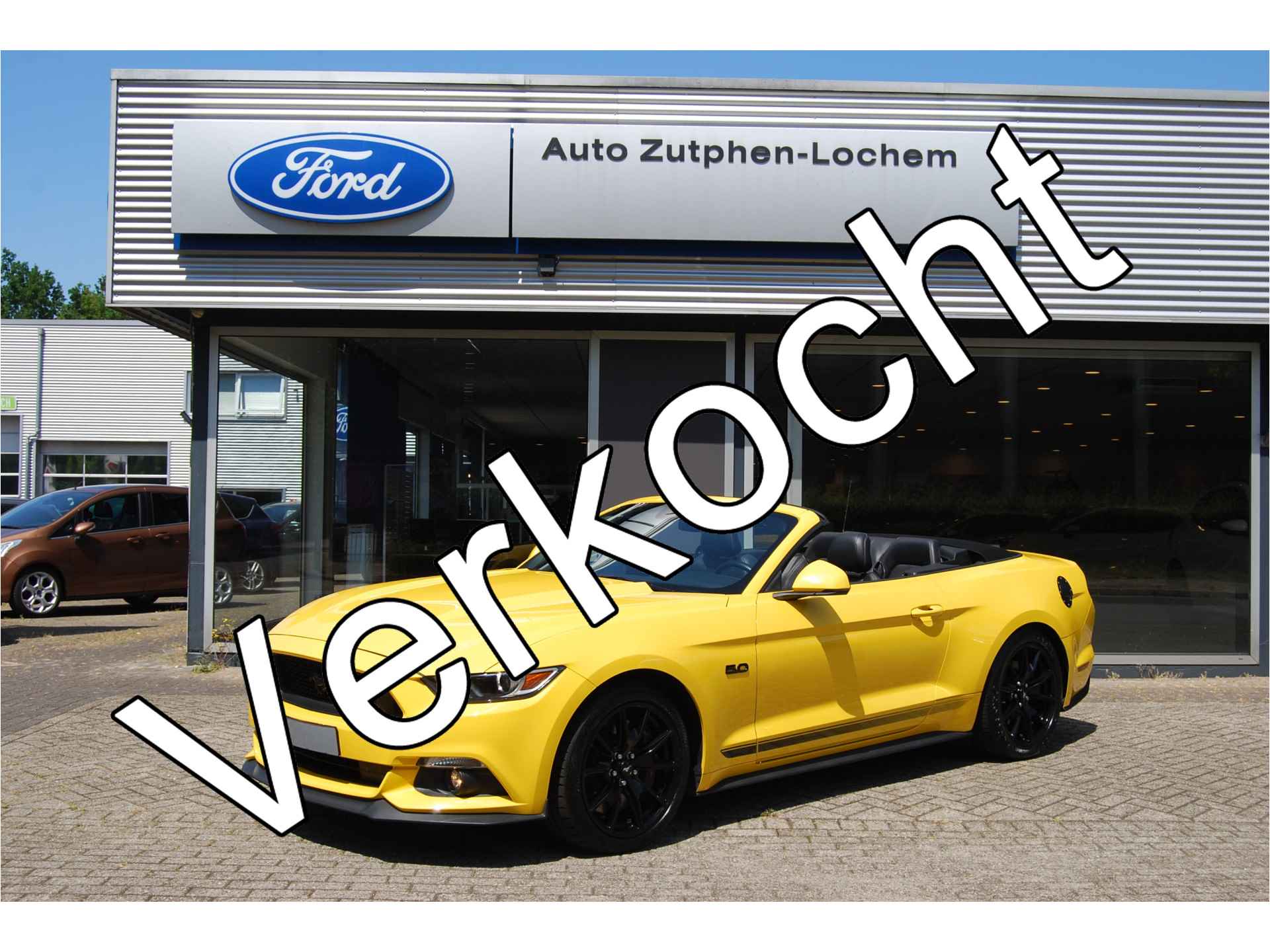 Ford Mustang Convertible 5.0 GT NAVI | XENON | YELLOW | V8 | SYNC 3 | STOELVERWARMING - KOELING | - 1/45