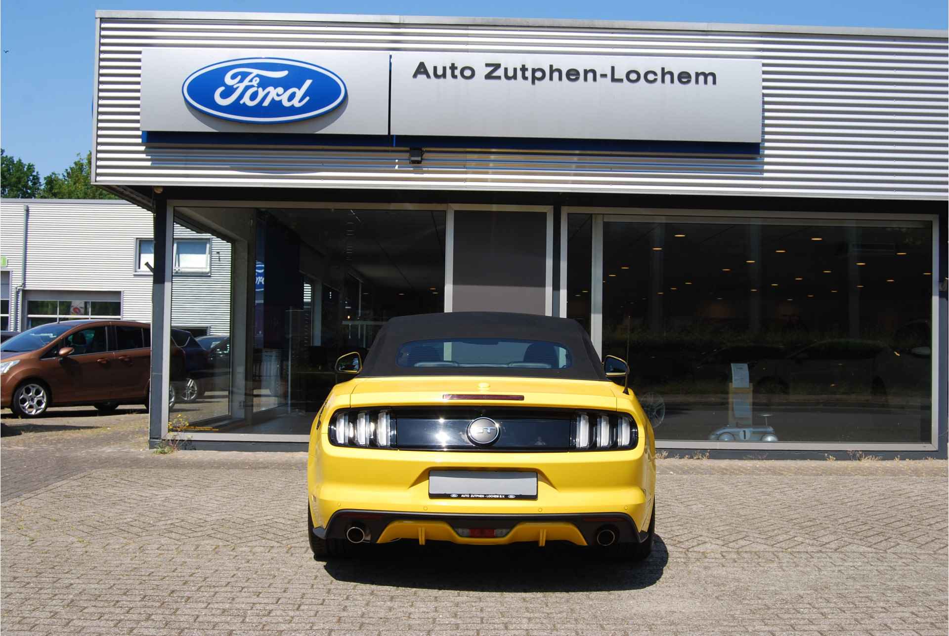 Ford Mustang Convertible 5.0 GT NAVI | XENON | YELLOW | V8 | SYNC 3 | STOELVERWARMING - KOELING | - 7/45