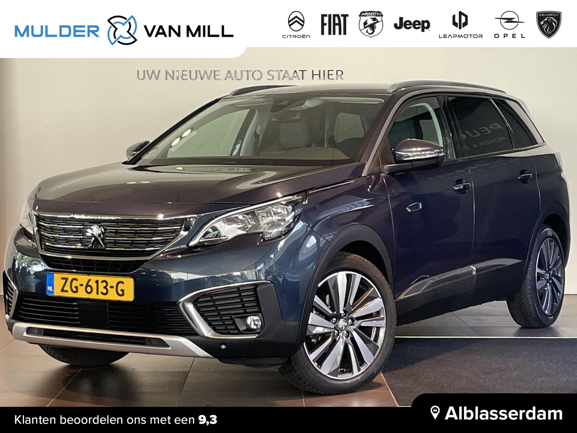 Peugeot 5008 SUV Allure 1.2 PureTech 130pk EAT8 AUTOMAAT | HANDSFREE A.KLEP | AGR-STOELEN | ELEKTR. BESTUURDERSSTOEL | NAVI | TREKHAAK | CLIMA | DAB+ |