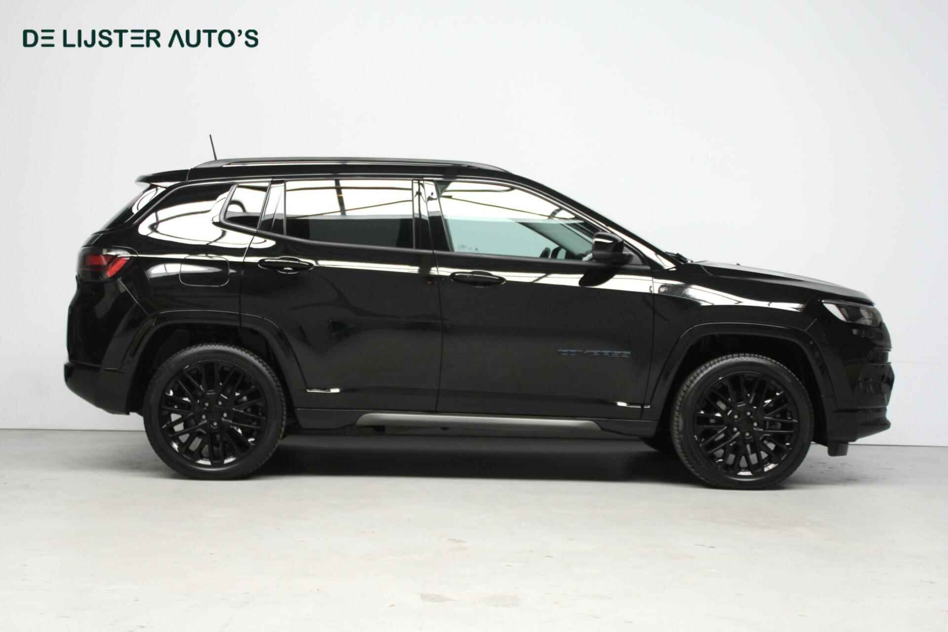 Jeep Compass 4xe 240 Plug-in Hybrid Electric S Black Edition |CARPLAY, ACC, STOEL + STUURVERWARMD, CAMERA, KEYLESS| - 4/19