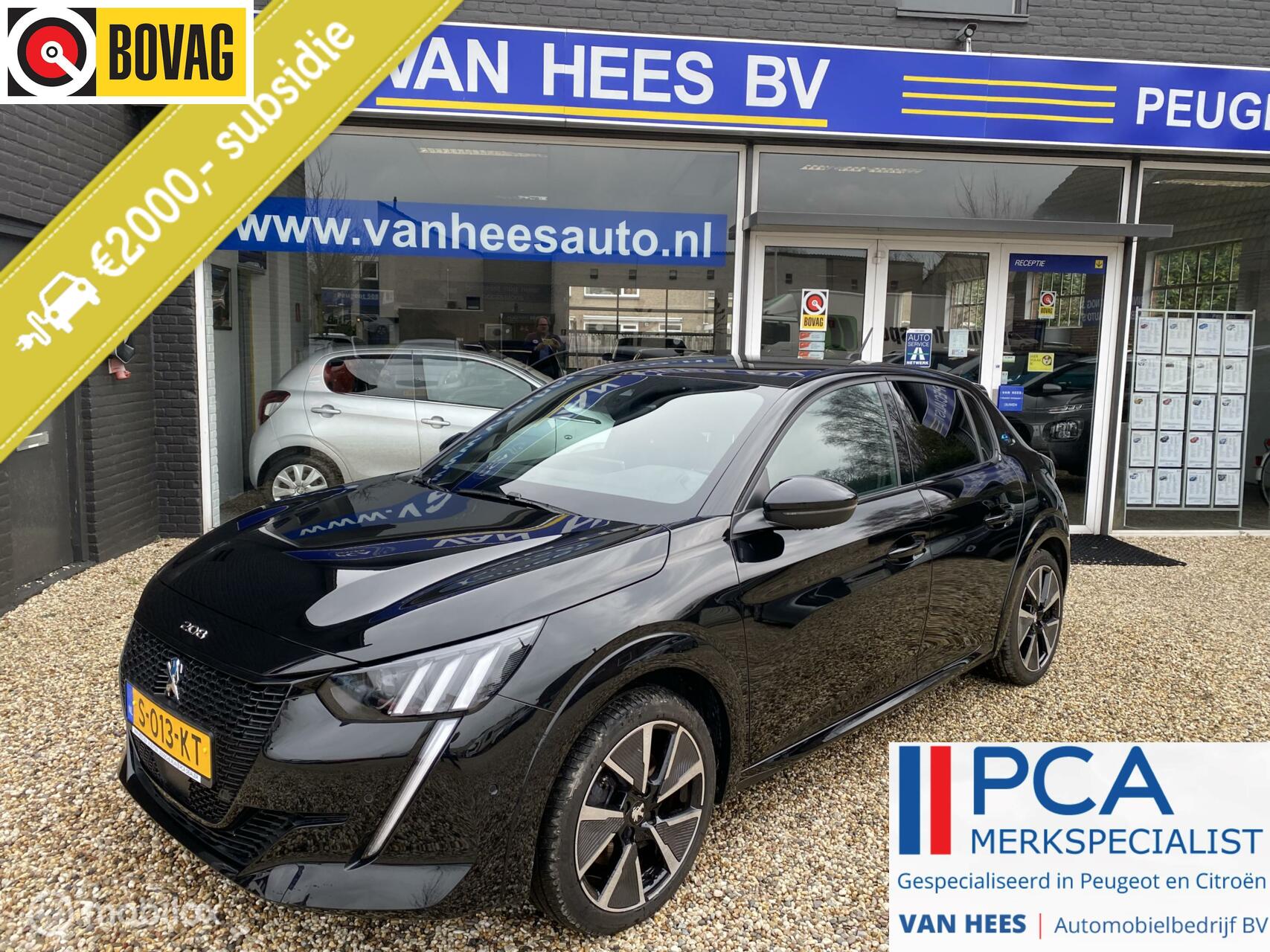 Peugeot e-208 EV GT Pack 50 kWh| panoramadak| 3-fase |navigatie|camera bij viaBOVAG.nl