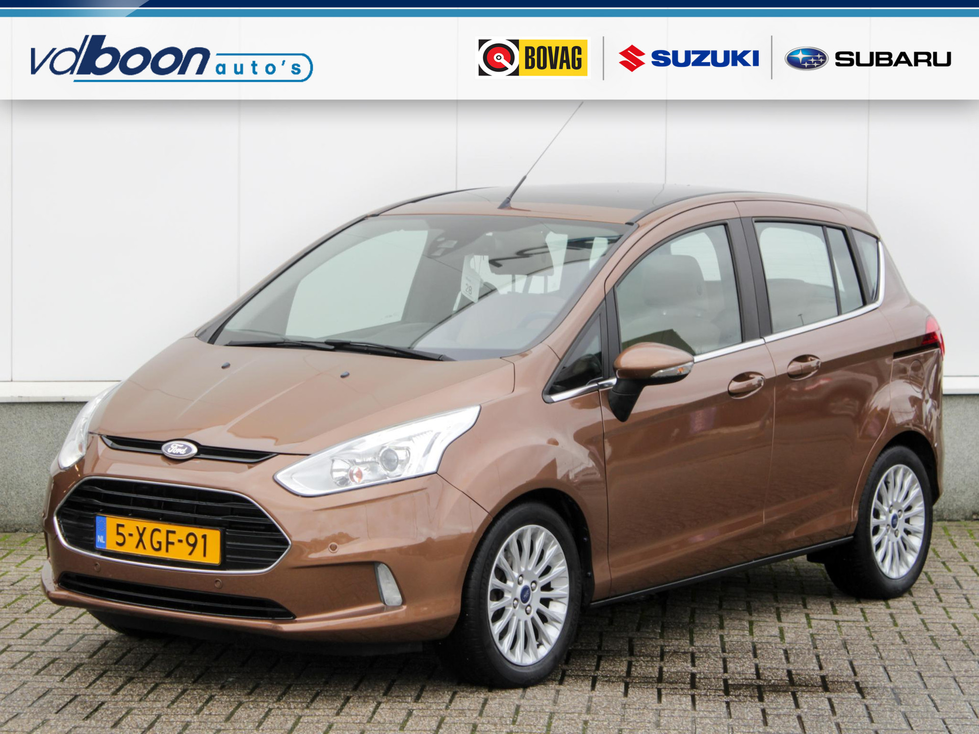 Ford B-Max 1.6 TI-VCT Titanium Automaat | Leder | Cruise | Panodak | Lm-Velgen | Trekhaak