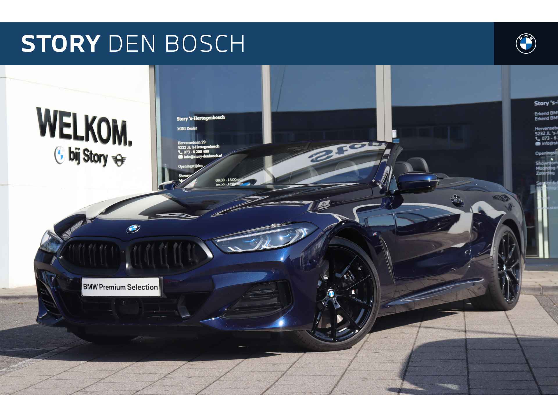 BMW 8 Serie 840i High Executive M Sport Automaat / Air Collar / Laserlight / Multifunctionele Stoelen / Soft-Close / Parking Assistant Plus / Integral Active Steering