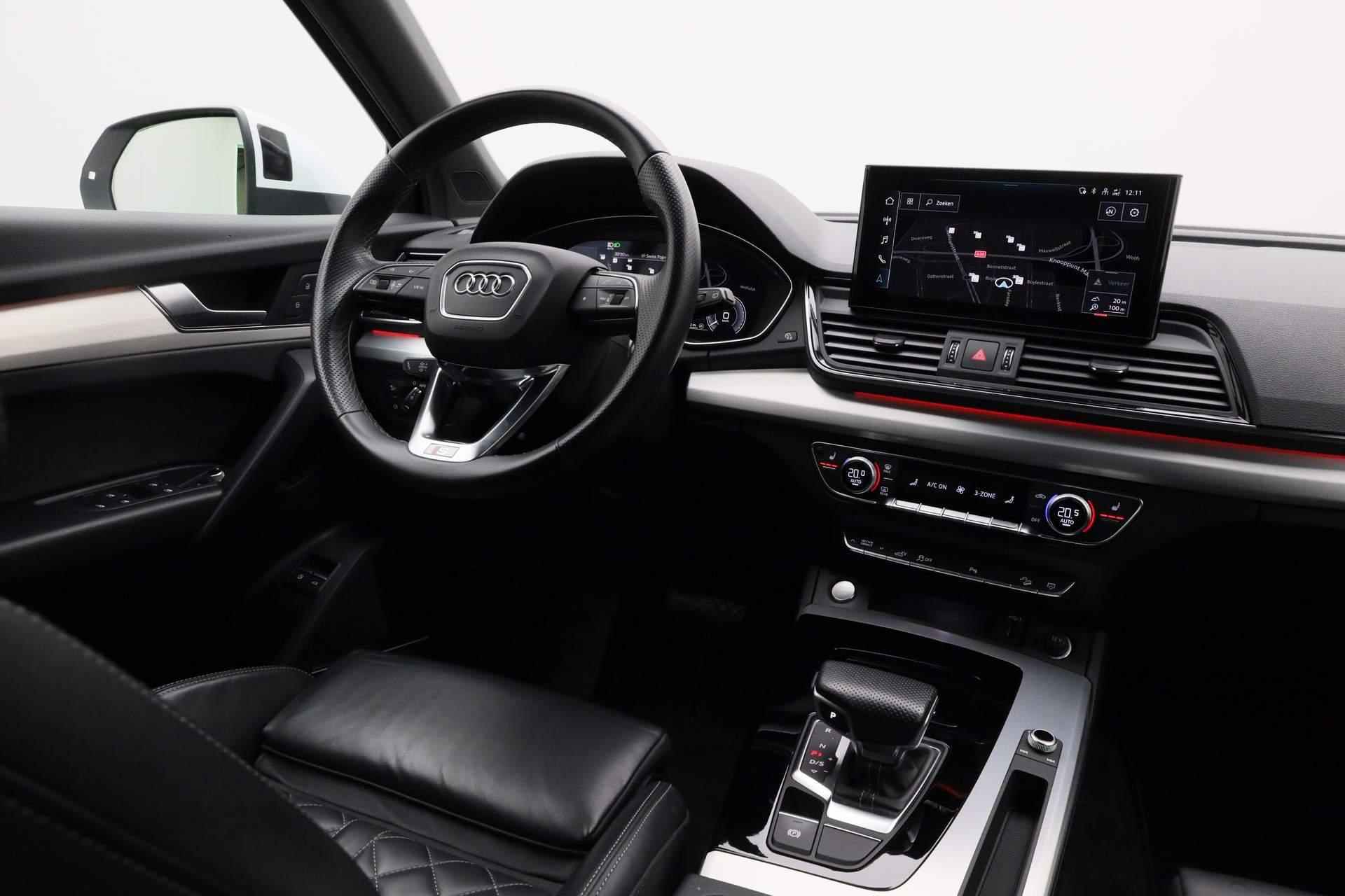 Audi Q5 55 TFSI e 367PK S-tronic S edition | Trekhaak | Luchtvering | Bang & Olufsen 3D | Leer | 20 inch | Matrix LED | Keyless | Camera | Zwart optiek | ACC - 29/49