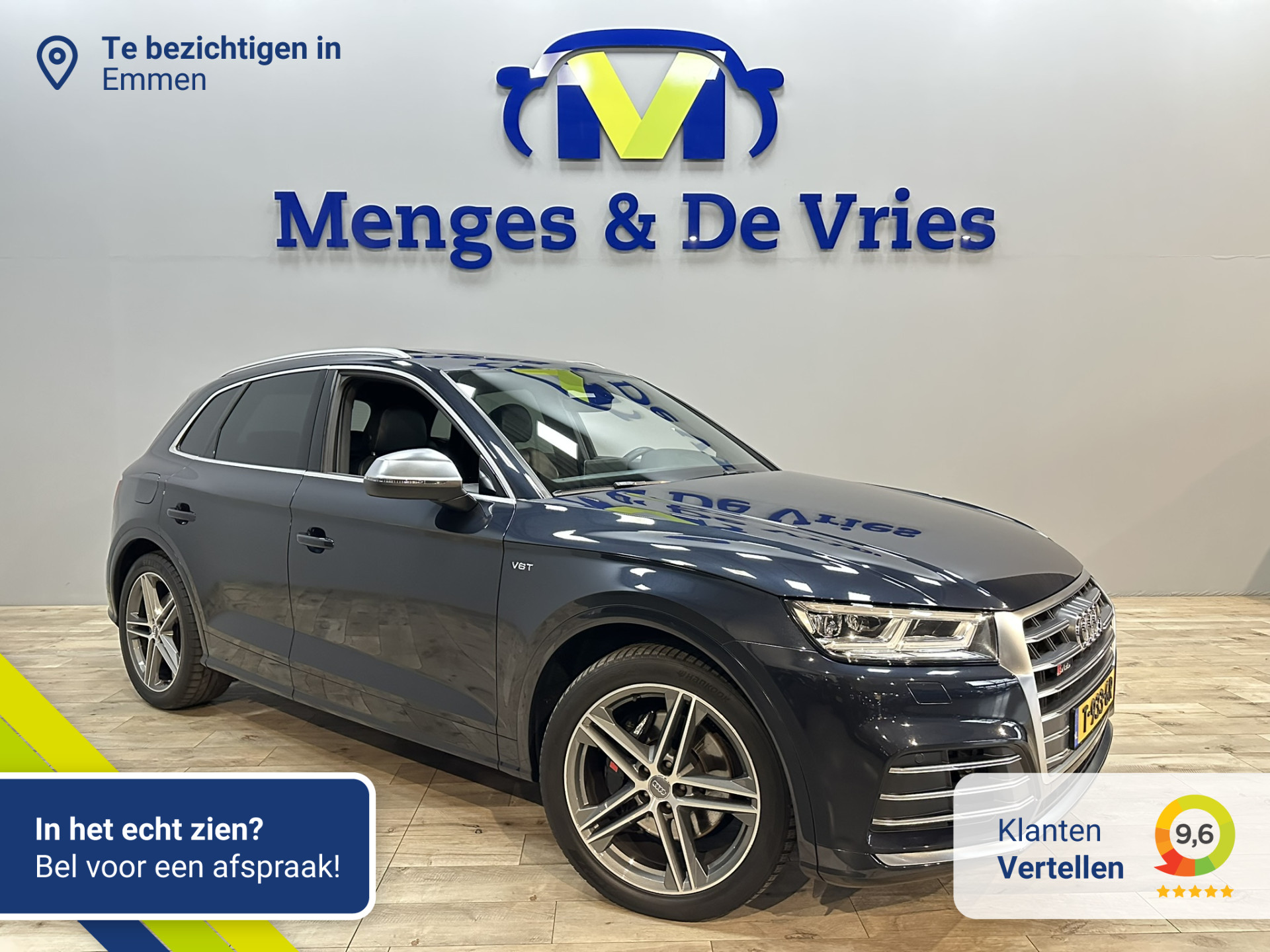 Audi Q5 3.0 TFSI SQ5 quattro Airco ECC | LED | Leer diamantstiksel RS | Panorama | Camera | Cruise Control | Navigatie | Apple Carplay Android Auto | Isofix |