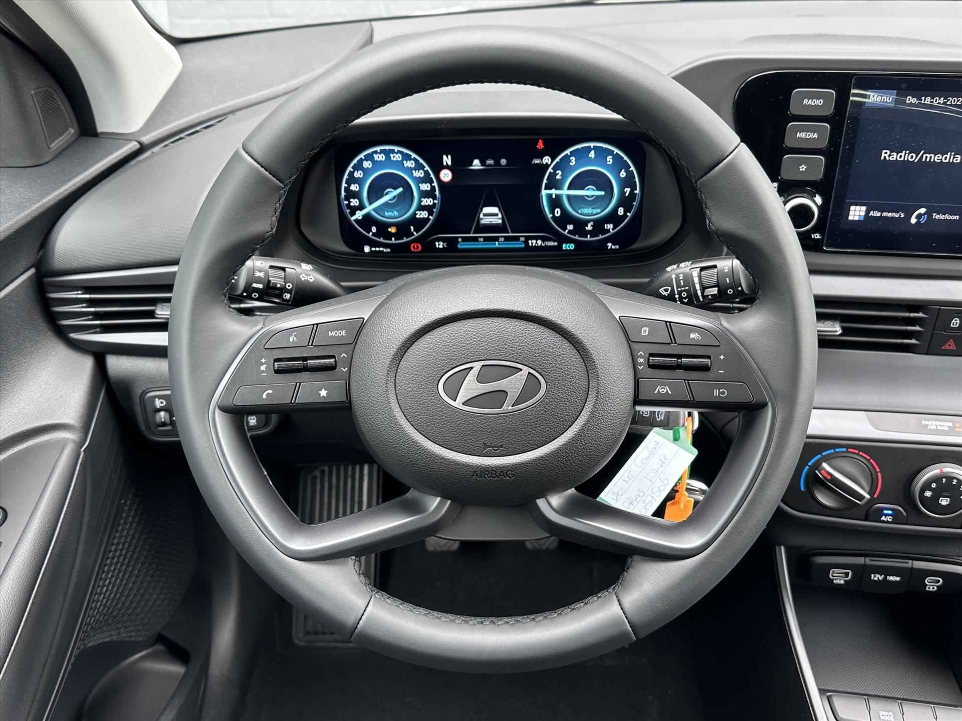 HYUNDAI I20 1.0 T-GDI 48V MHEV 100pk Comfort | 16 inch LMV | Apple Carplay / Android Auto - 14/28
