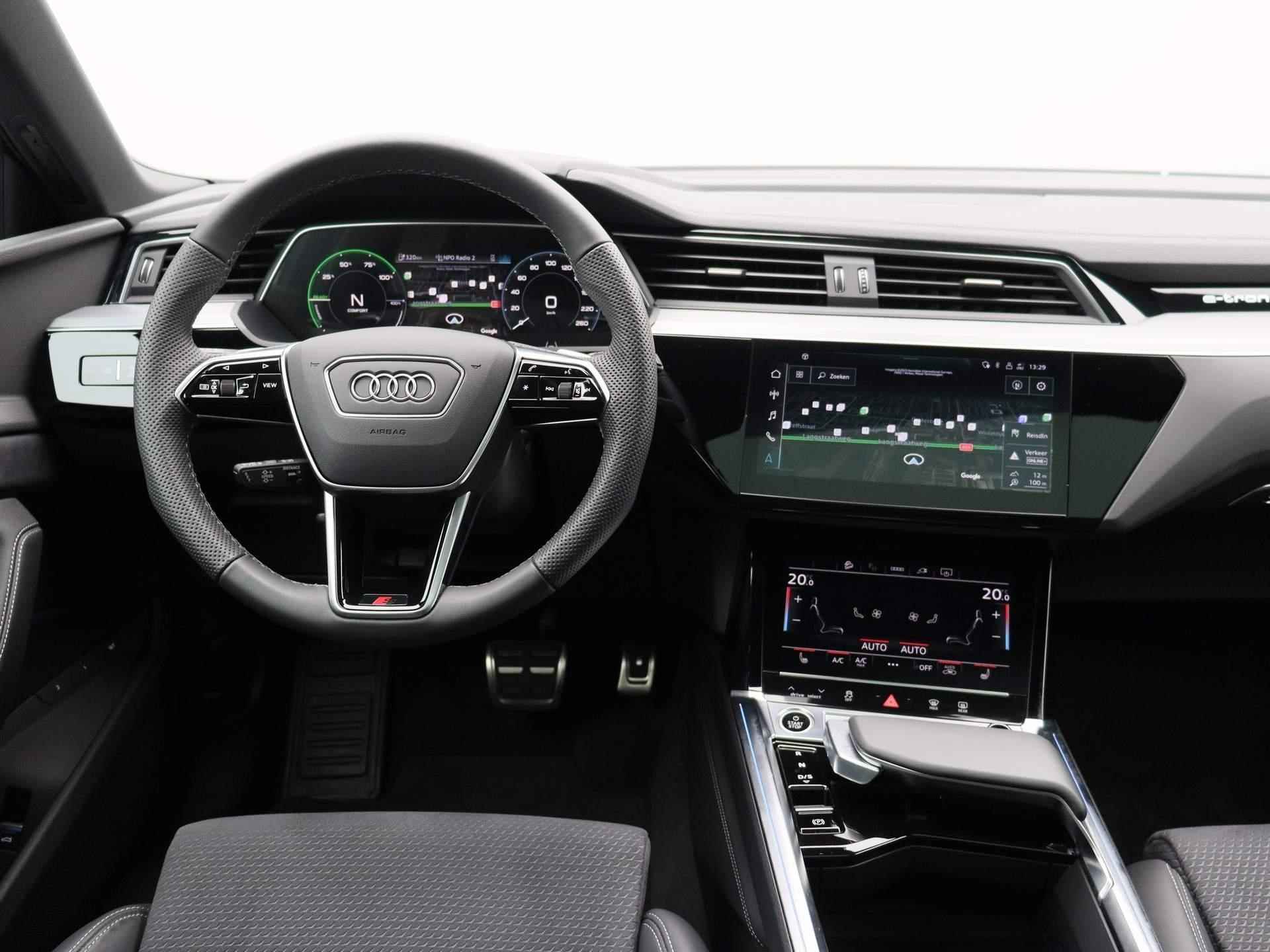 Audi Q8 e-tron 55 quattro S Edition 115 kWh 408 PK | S-line interieur | S-line exterieur | Automaat | Navigatie | Camera | Panoramadak | Lichtmetalen velgen | Demo | - 8/52