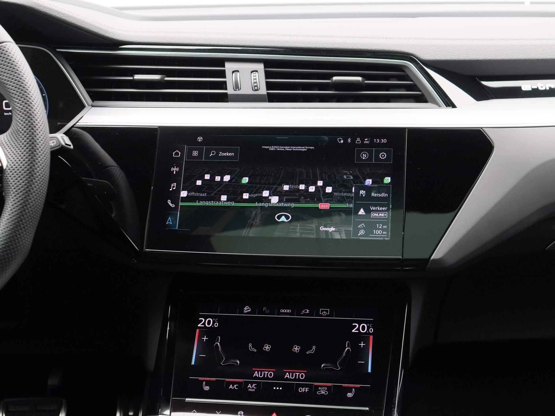Audi Q8 e-tron 55 quattro S Edition 115 kWh 408 PK | S-line interieur | S-line exterieur | Automaat | Navigatie | Camera | Panoramadak | Lichtmetalen velgen | Demo | - 10/52
