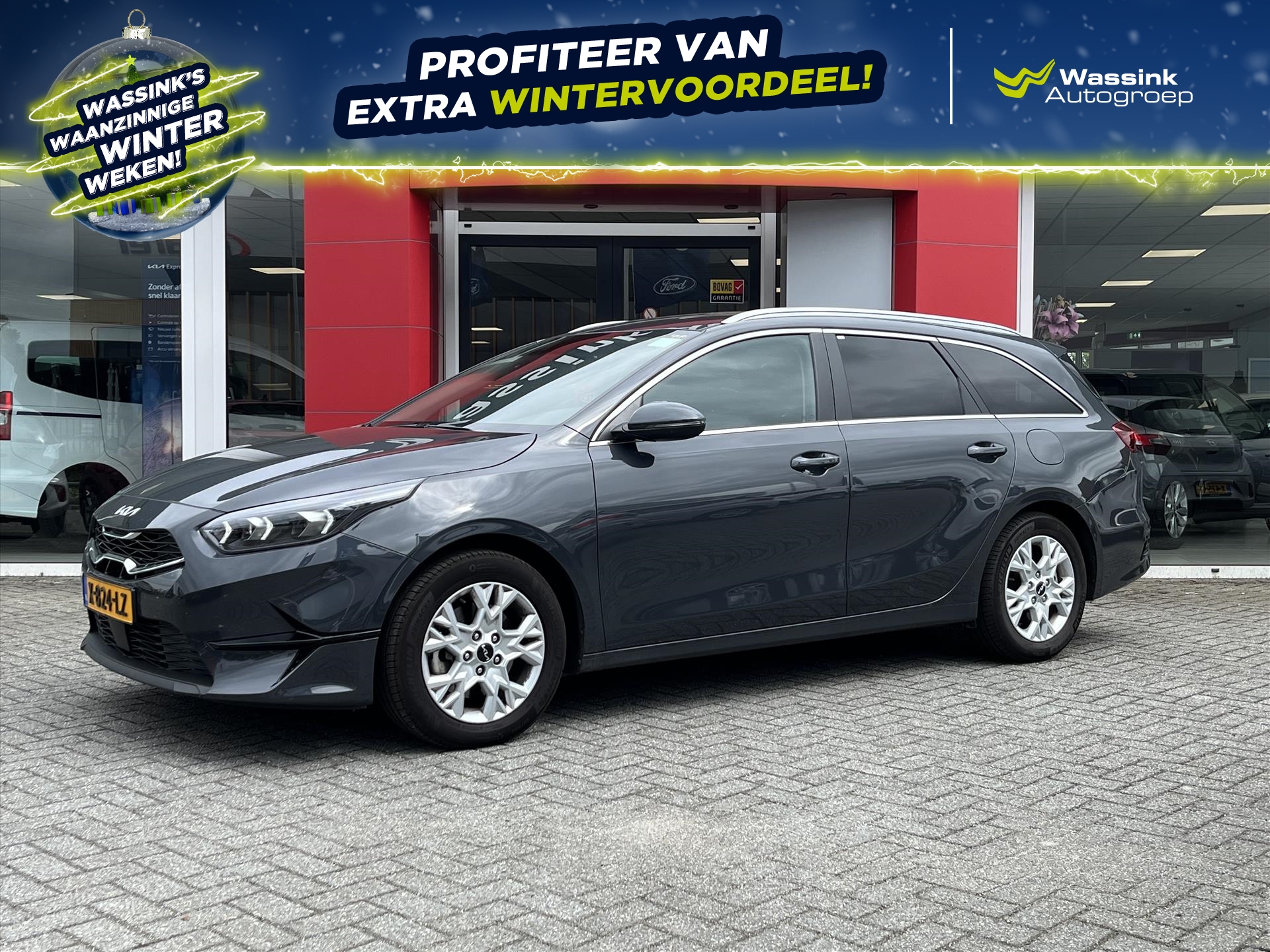 KIA Ceed Sw 1.0 T-GDi 120pk DynamicPlusLine | Climatronic | Navigatie | Parkeercamera | Stoel en stuur verwarming | Elektrische klep |