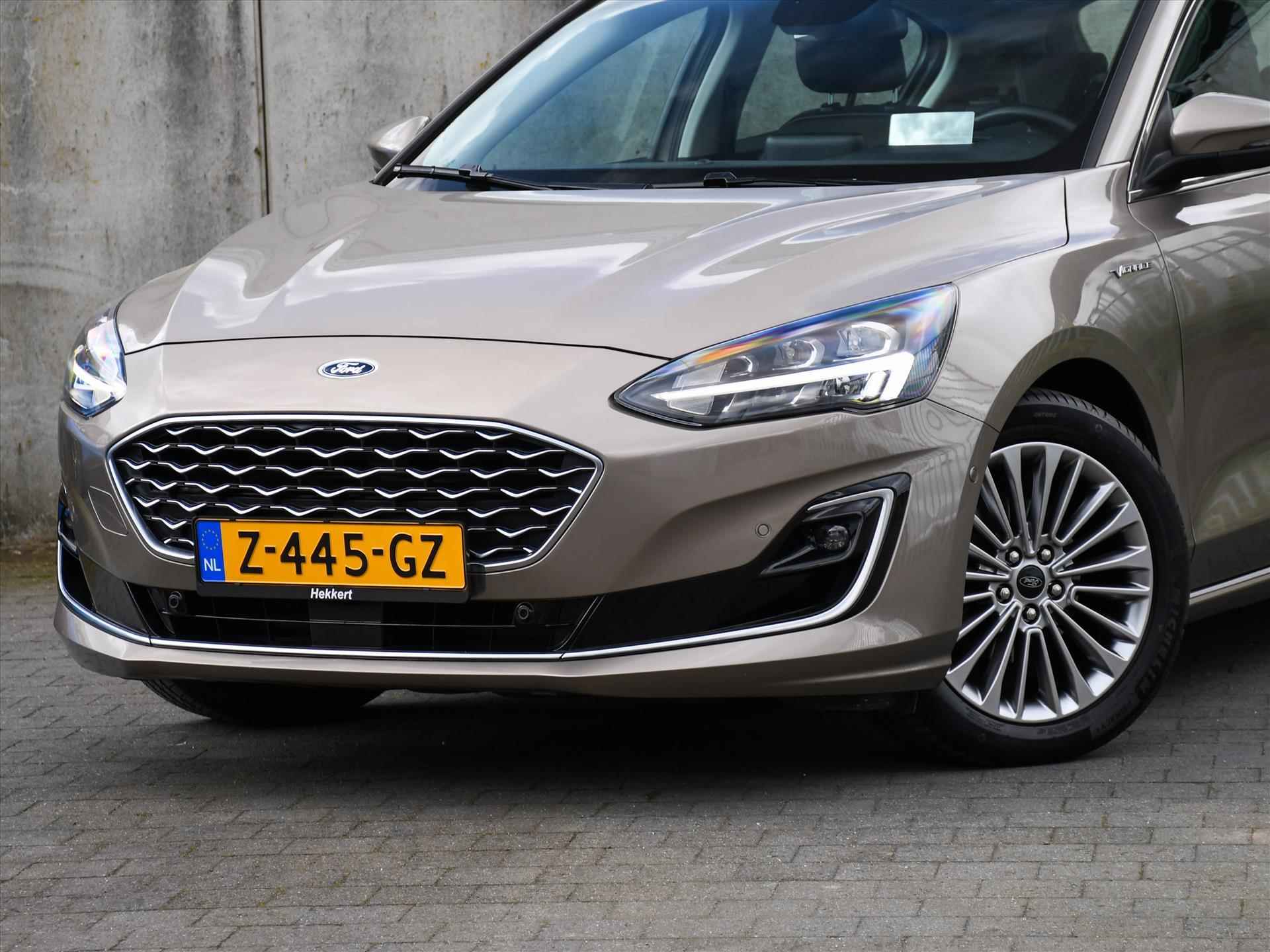 Ford Focus Vignale 1.0 EcoBoost 125pk HUD | WINTER PACK | ADAPT. CRUISE | PDC + CAM. | KEYLESS | LEDER | 17''LM - 2/36