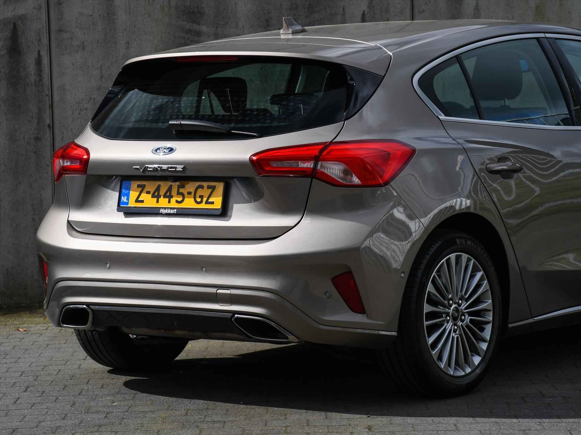 Ford Focus Vignale 1.0 EcoBoost 125pk HUD | WINTER PACK | ADAPT. CRUISE | PDC + CAM. | KEYLESS | LEDER | 17''LM - 5/36