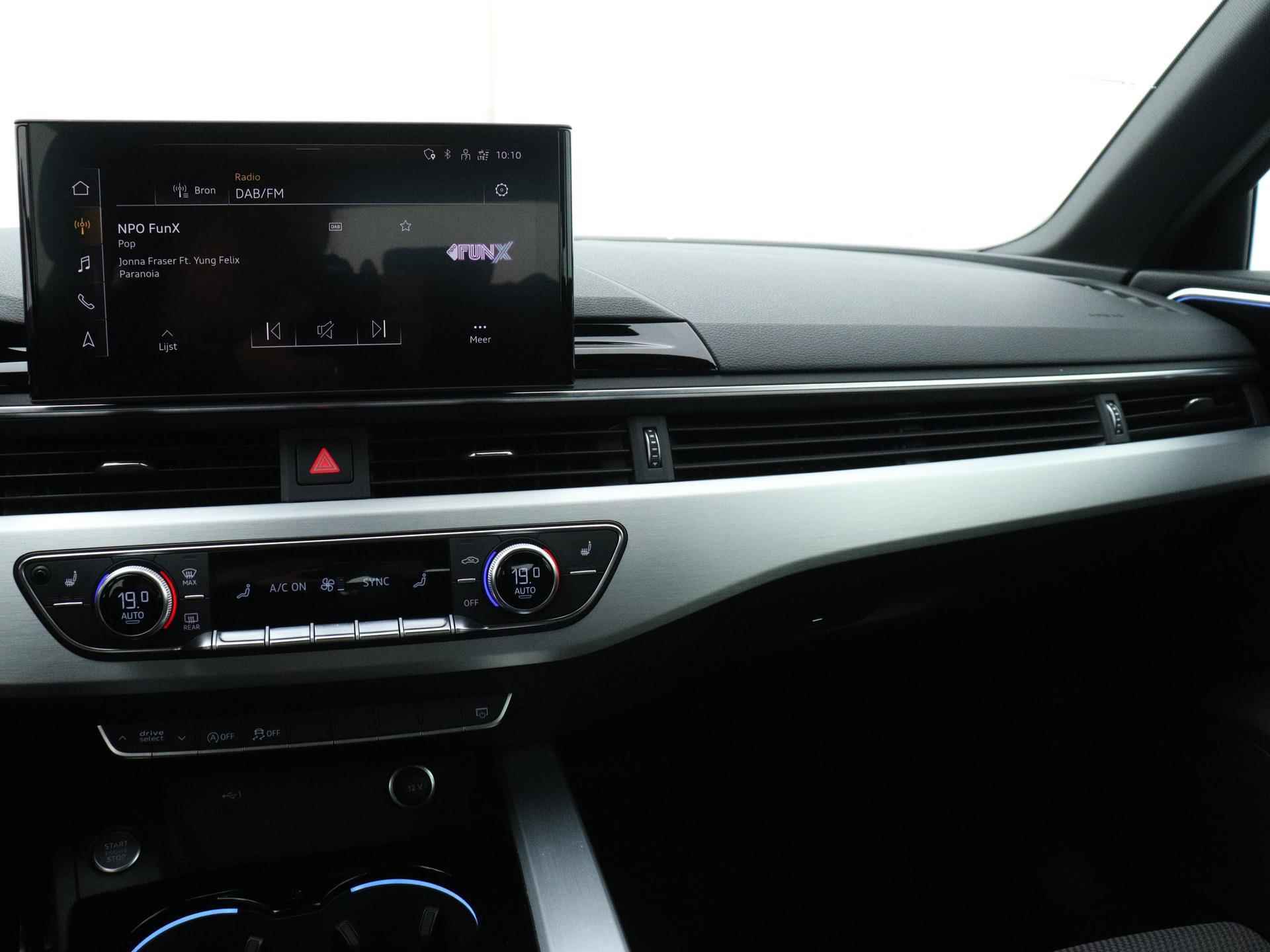 Audi A4 Avant 35 TFSI S edition 150 PK | Automaat | S-line exterieur | S-line interieur | Navigatie | LED | Apple Carplay | Virtual cockpit | Stoelverwarming | Parkeersensoren | Cruise control | Lichtmetalen velgen | Climate control | - 15/30