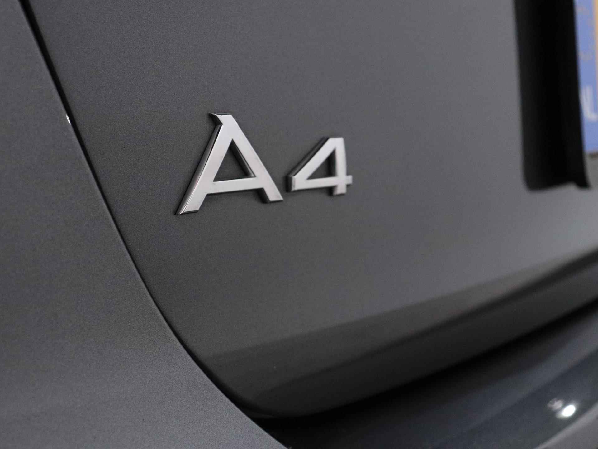 Audi A4 Avant 35 TFSI S edition 150 PK | Automaat | S-line exterieur | S-line interieur | Navigatie | LED | Apple Carplay | Virtual cockpit | Stoelverwarming | Parkeersensoren | Cruise control | Lichtmetalen velgen | Climate control | - 24/30