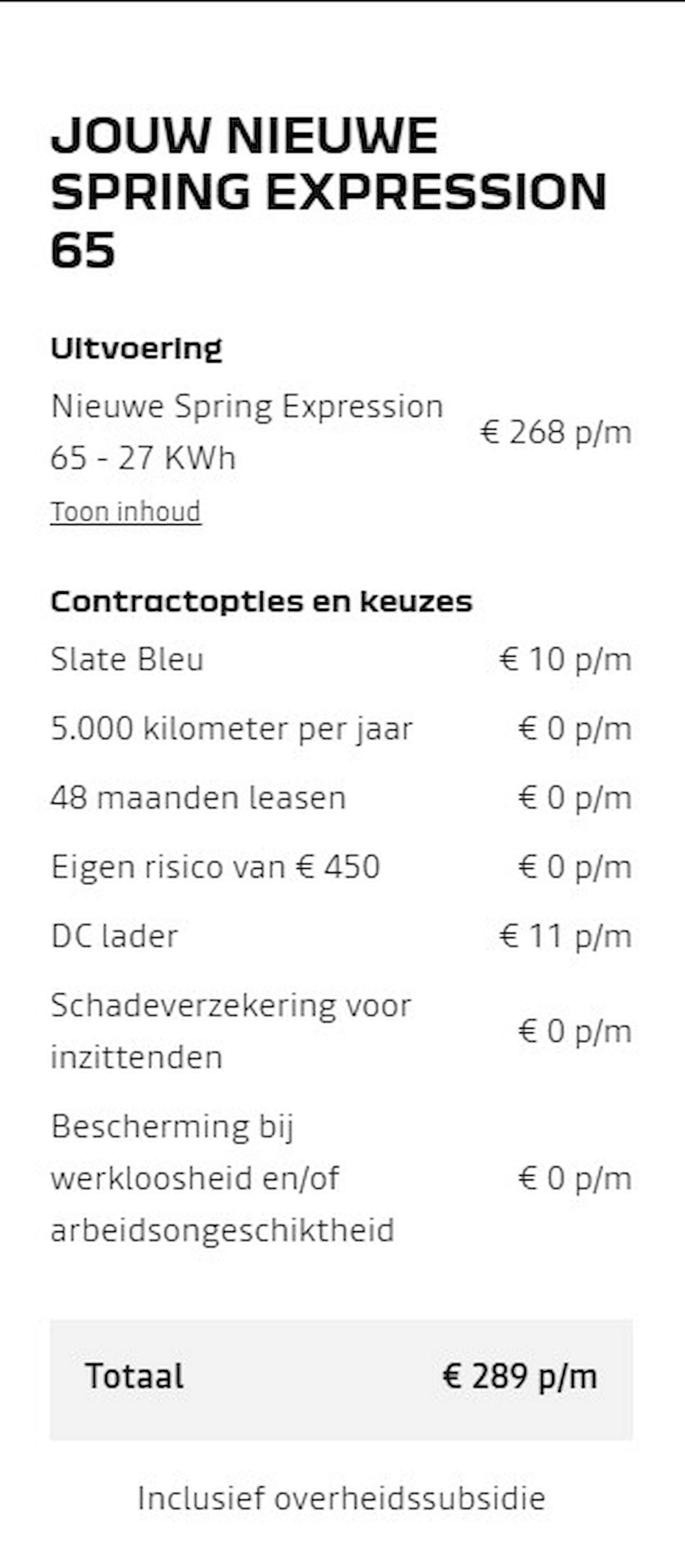 Dacia Spring Expression 65 26.8 kWh | Inclusief SEPP Subsidie en Dacia Days Korting €17.700 | Verwachte datum binnenkomst 7 november | DC Lader met een maximaal vermogen van 30kW - 11/12