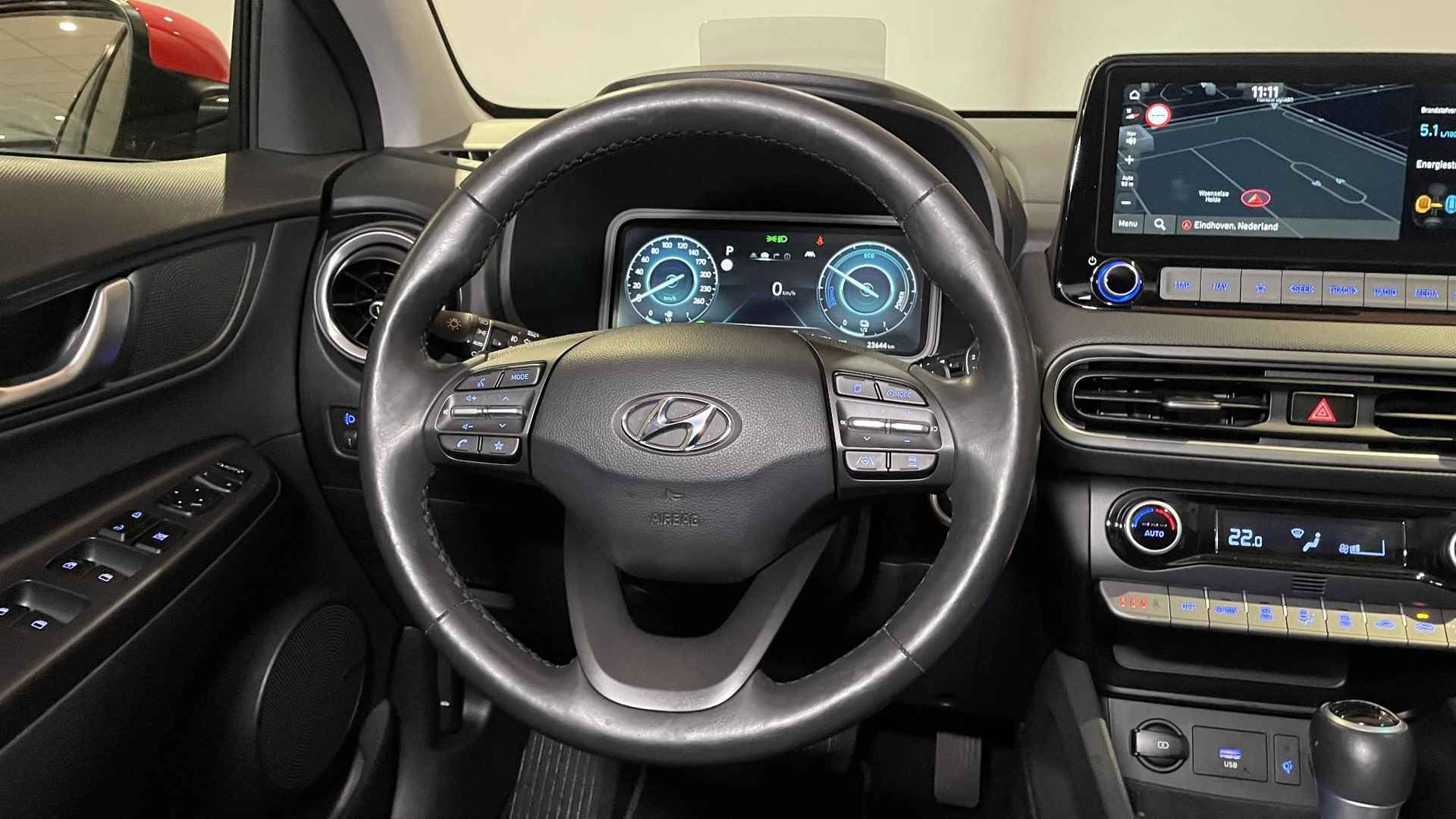 Hyundai Kona 1.6 GDI HEV Premium | Navigatie | Adeptive Cruise Control | Carplay | - 22/29