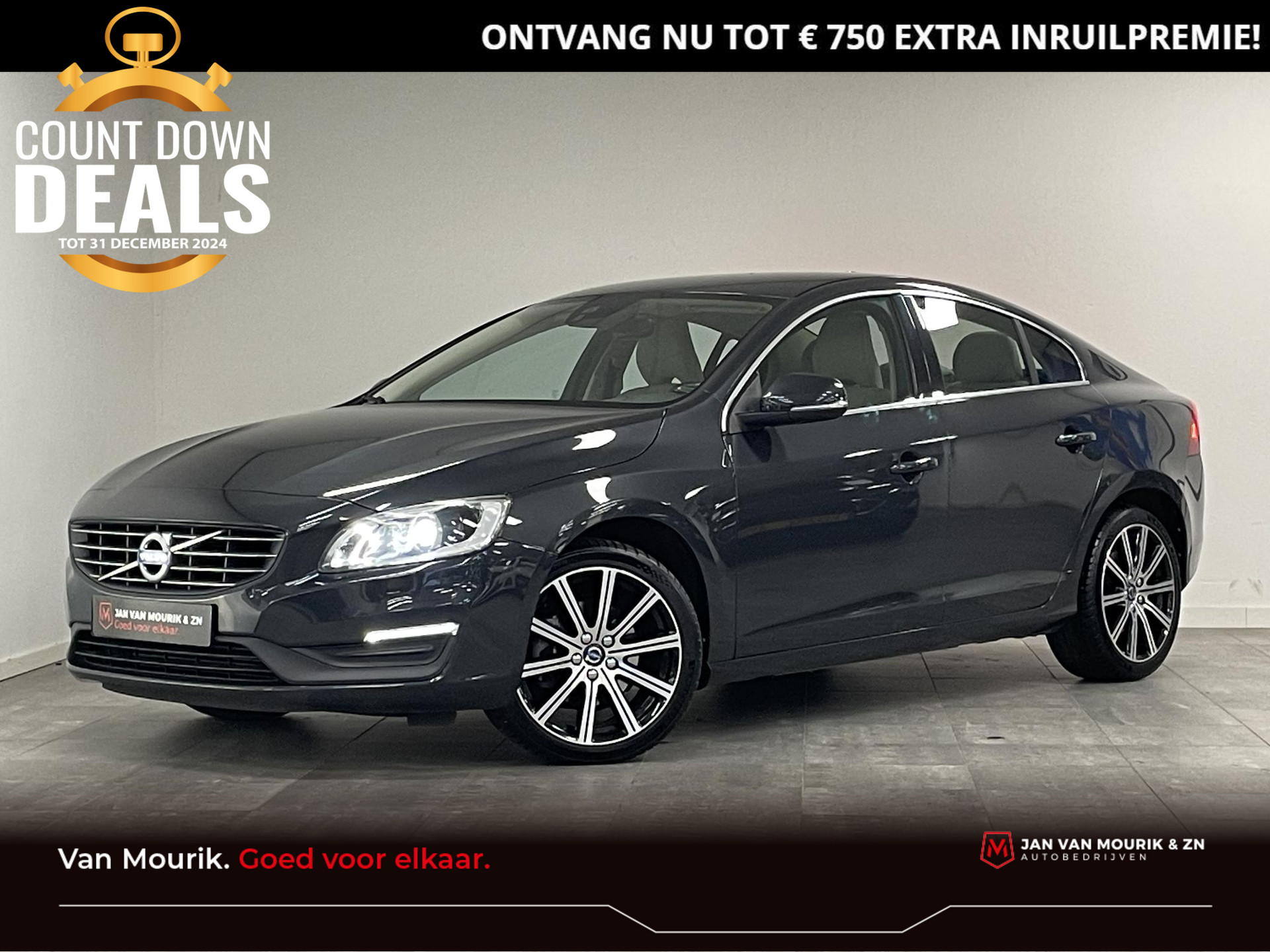 Volvo S60 2.0 T3 Nordic+ | Leder | Lichtmetalen velgen 18" | Trekhaak