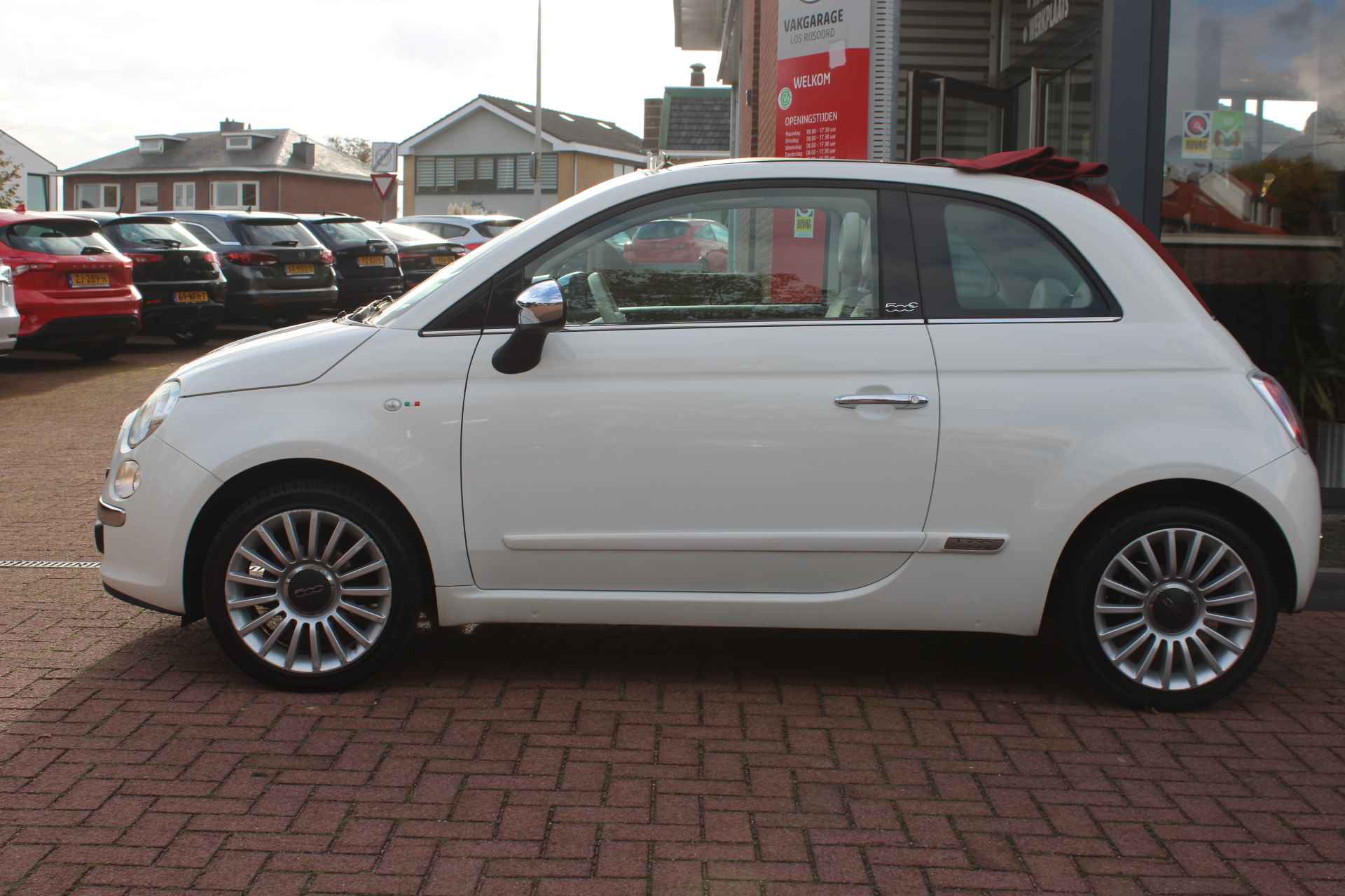 FIAT 500c Cabrio 1.2 Lounge | A/C | Half-Leder | Bluetooth | PDC | Reeds APK Afgemeld | - 3/19