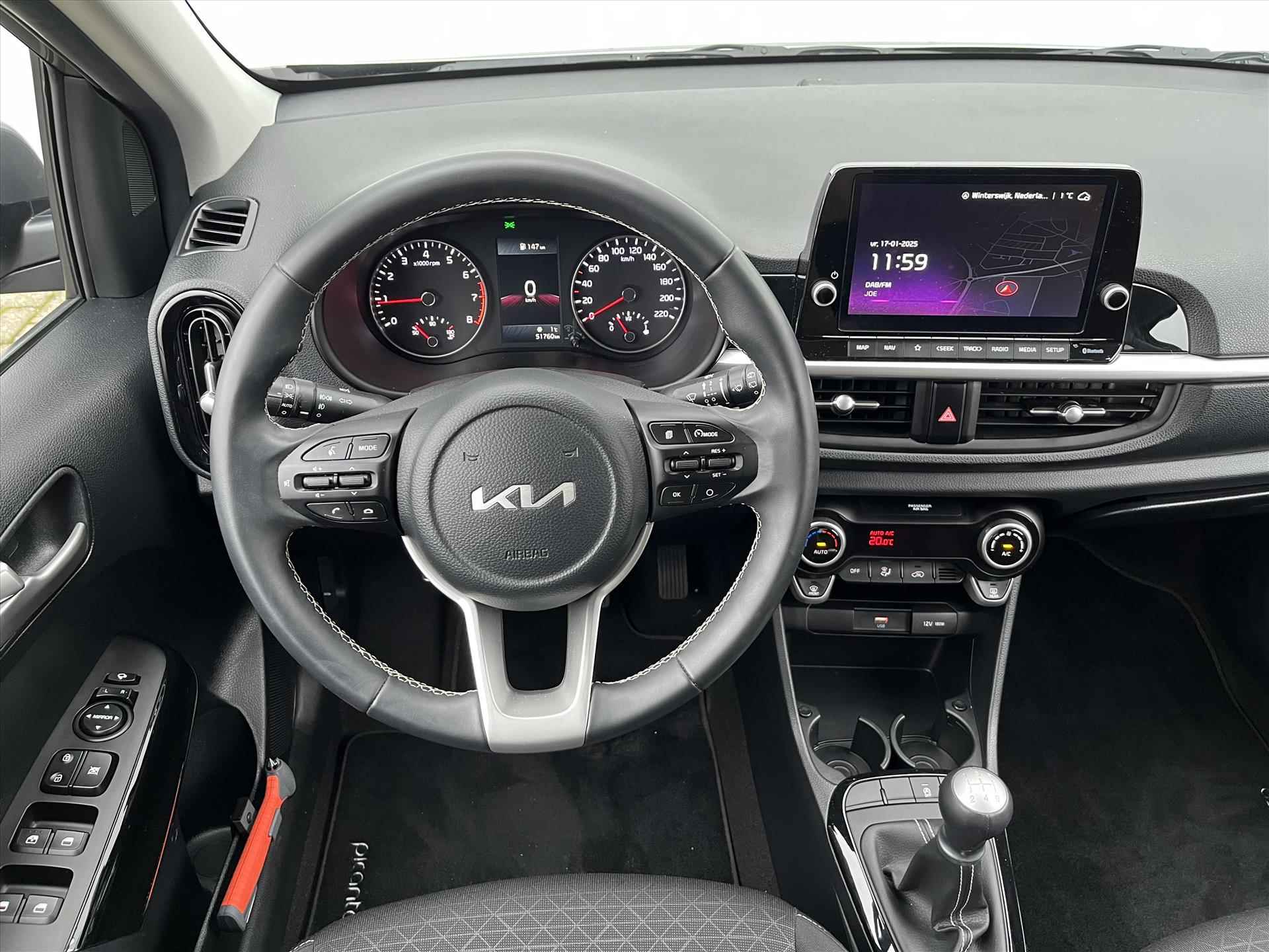 KIA Picanto DynamicPlusLine | Cruise Control | Navigatie | Keyless | Carplay | 4-zits | Camera & Sensoren Achter | - 14/46