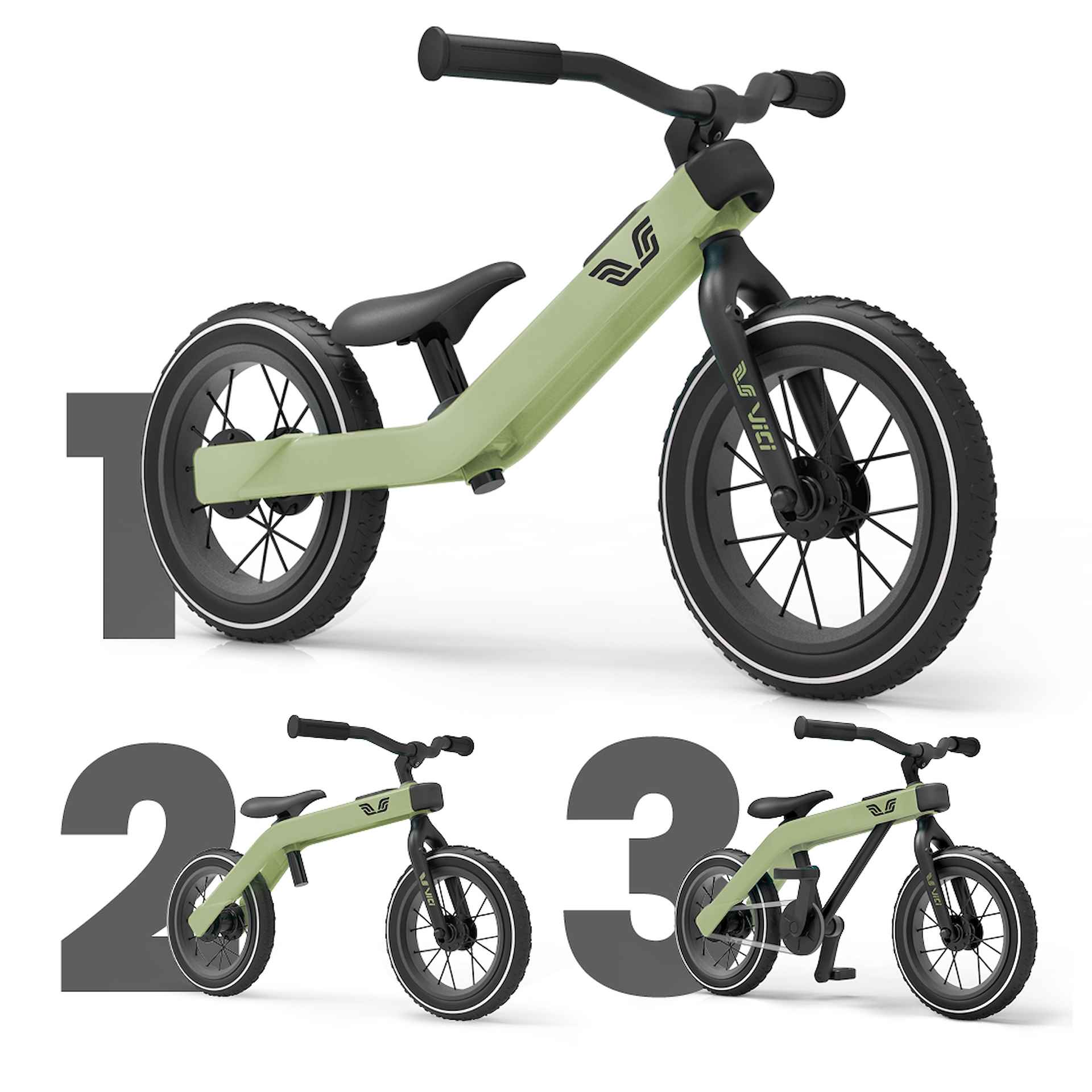 Vici Meegroei fiets Vintage Groen 2023 - 1/1