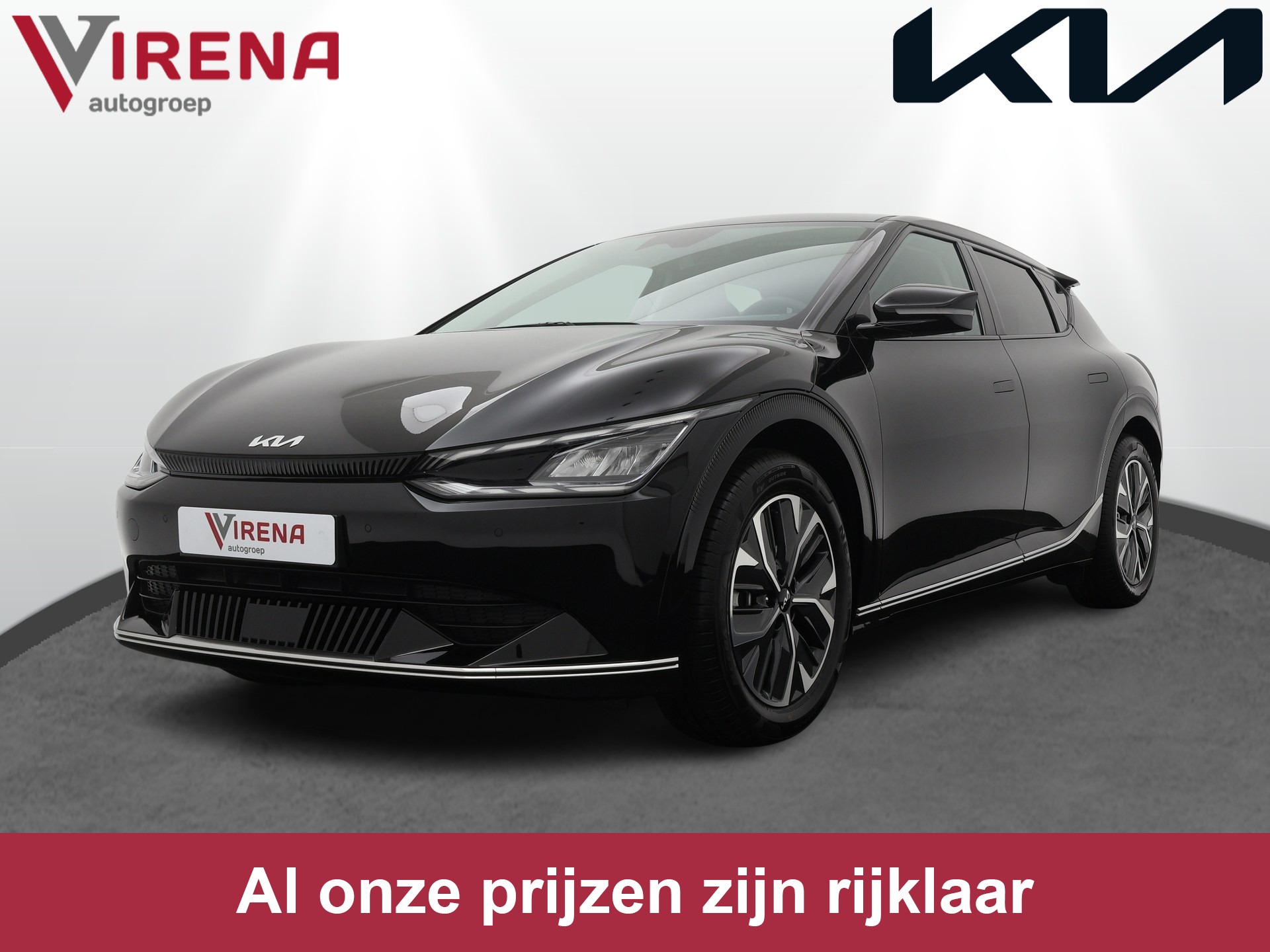 Kia Ev6 Plus 77.4 kWh - Apple CarPlay/Android Auto - Stoelkoeling/verwarming - Stuurverwarming - Meridian Audio - Fabrieksgarantie tot 05-2030