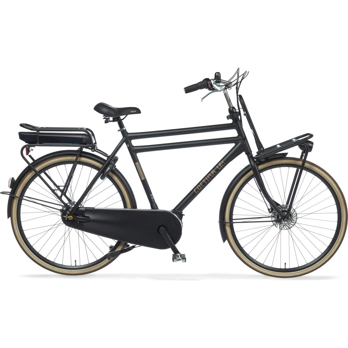 CORTINA E-U4 Transport Heren Jet Black Matt 61cm 2024