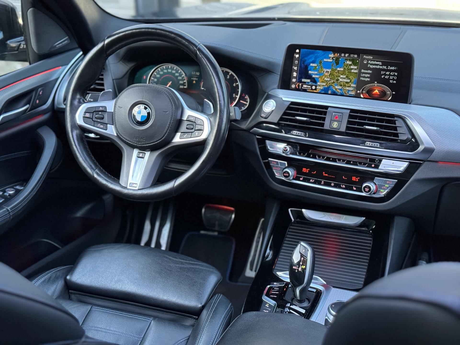BMW X3 XDrive20d High|M sport|Pano|AUT|Navi|Leer|Dealeronderhouden|Apple CarPlay|Sfeerverlichting|Fabrieksaf M|Topstaat|Dodehoekse - 33/73