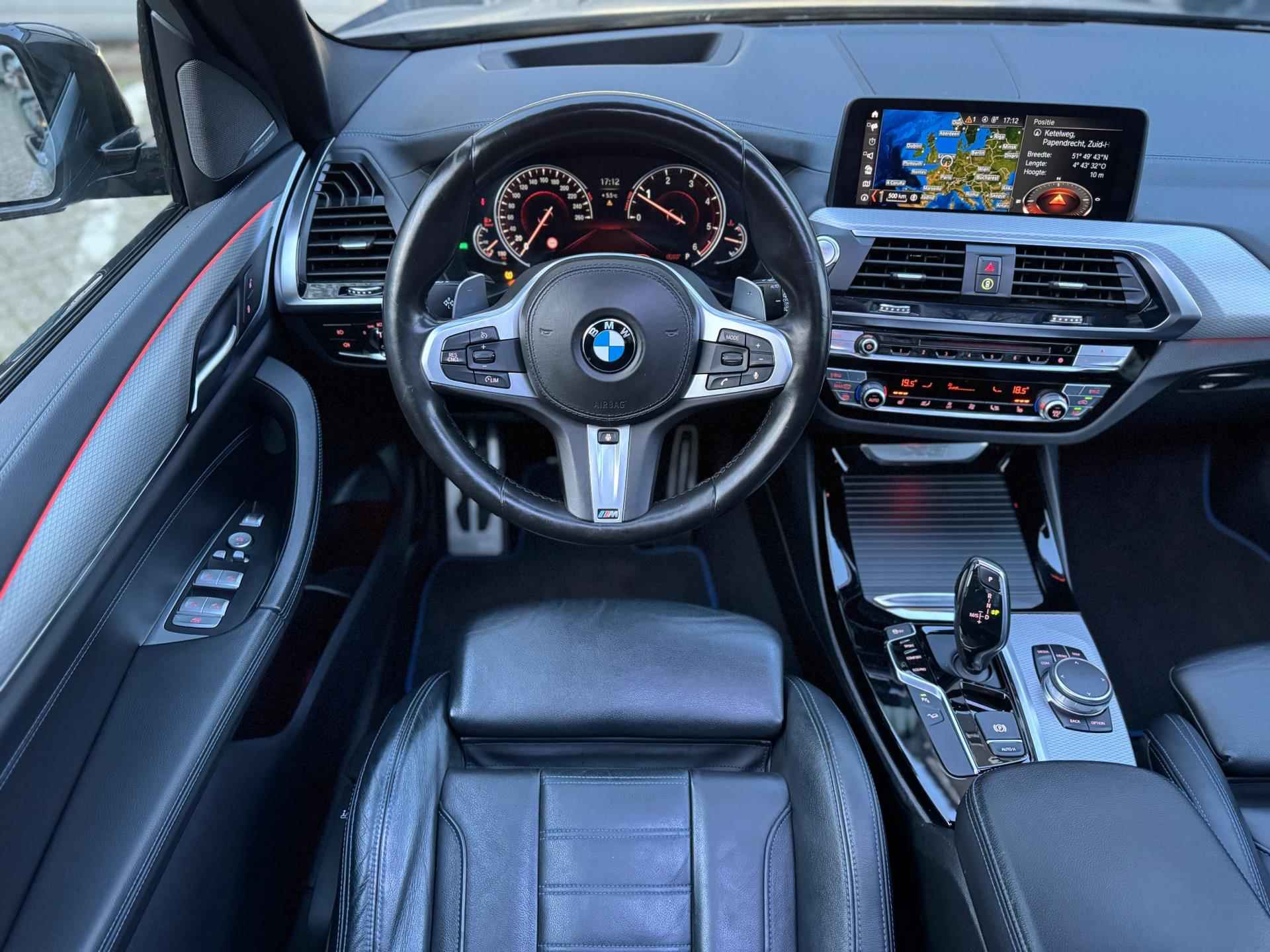 BMW X3 XDrive20d High|M sport|Pano|AUT|Navi|Leer|Dealeronderhouden|Apple CarPlay|Sfeerverlichting|Fabrieksaf M|Topstaat|Dodehoekse - 34/73