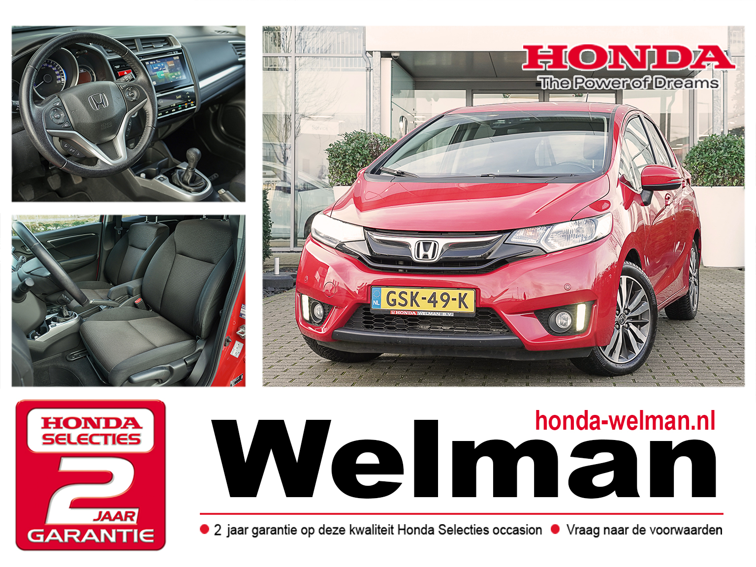 Honda Jazz 1.3i V-TEC ELEGANCE - CAMERA - ALL WEATHERS - STOELVERWARMING