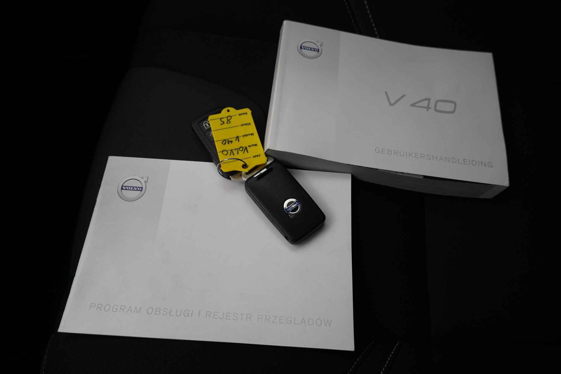 Volvo V40 BWJ 2015 2.0 D2 Summum Business 120PK TREKHAAK / NAVI / CLIMA / CRUISE / BLUETOOTH / HALF LEDER / LMV / PARKEERSENSOREN - 27/27