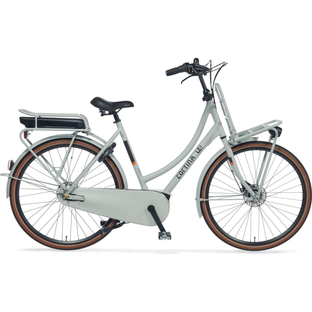 CORTINA E-U4 Transport Dames Smooth Grey Matt 57cm