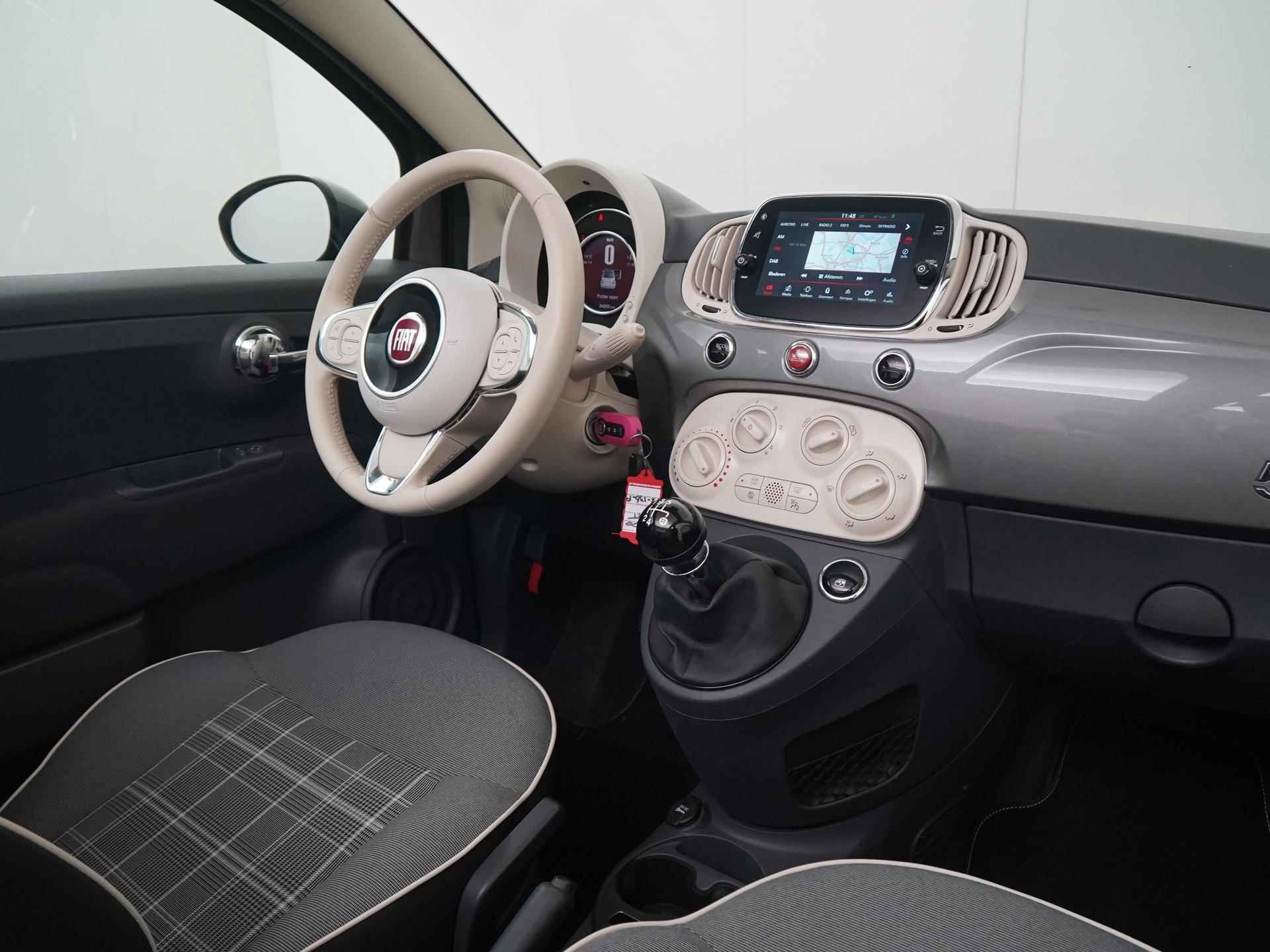 Fiat 500C 0.9 TwinAir Turbo Lounge Cabriolet | Navigatie | LED | Airco | Zondag Open! - 2/32