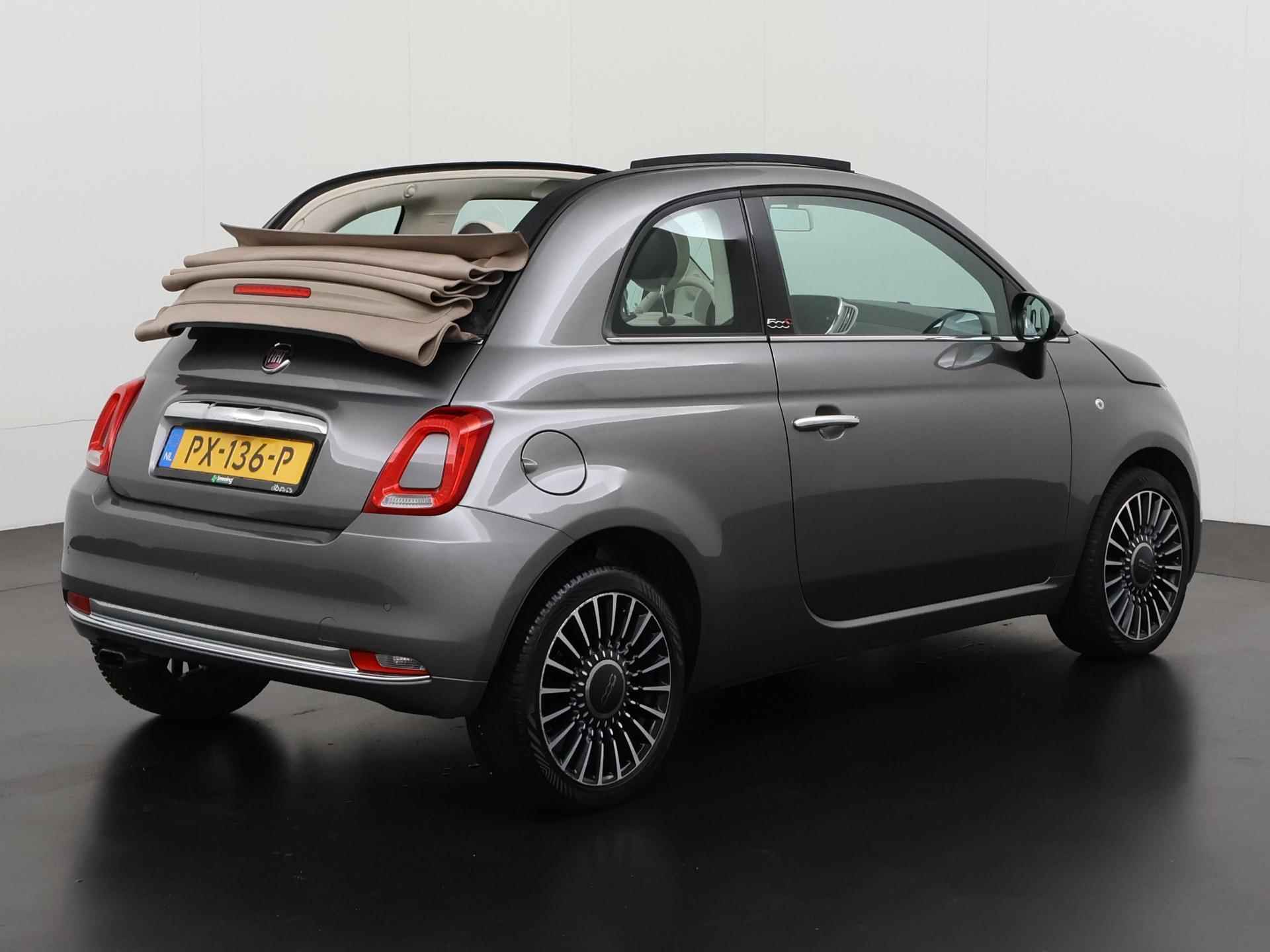 Fiat 500C 0.9 TwinAir Turbo Lounge Cabriolet | Navigatie | LED | Airco | Zondag Open! - 4/32