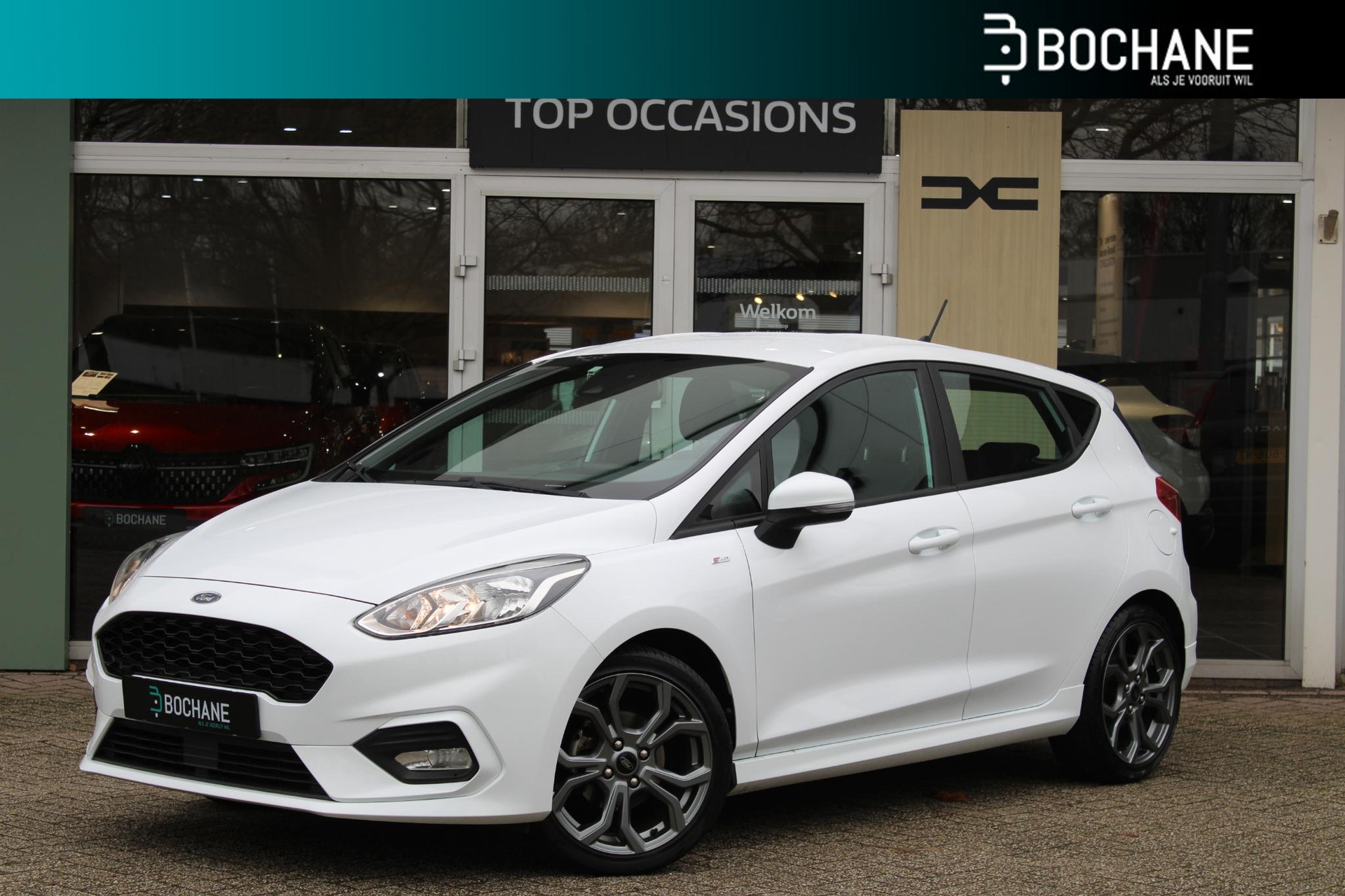 Ford Fiesta 1.0 EcoBoost 100 ST-Line | 5-Deurs | Navigatie | Cruise Control | Trekhaak | All-Season banden