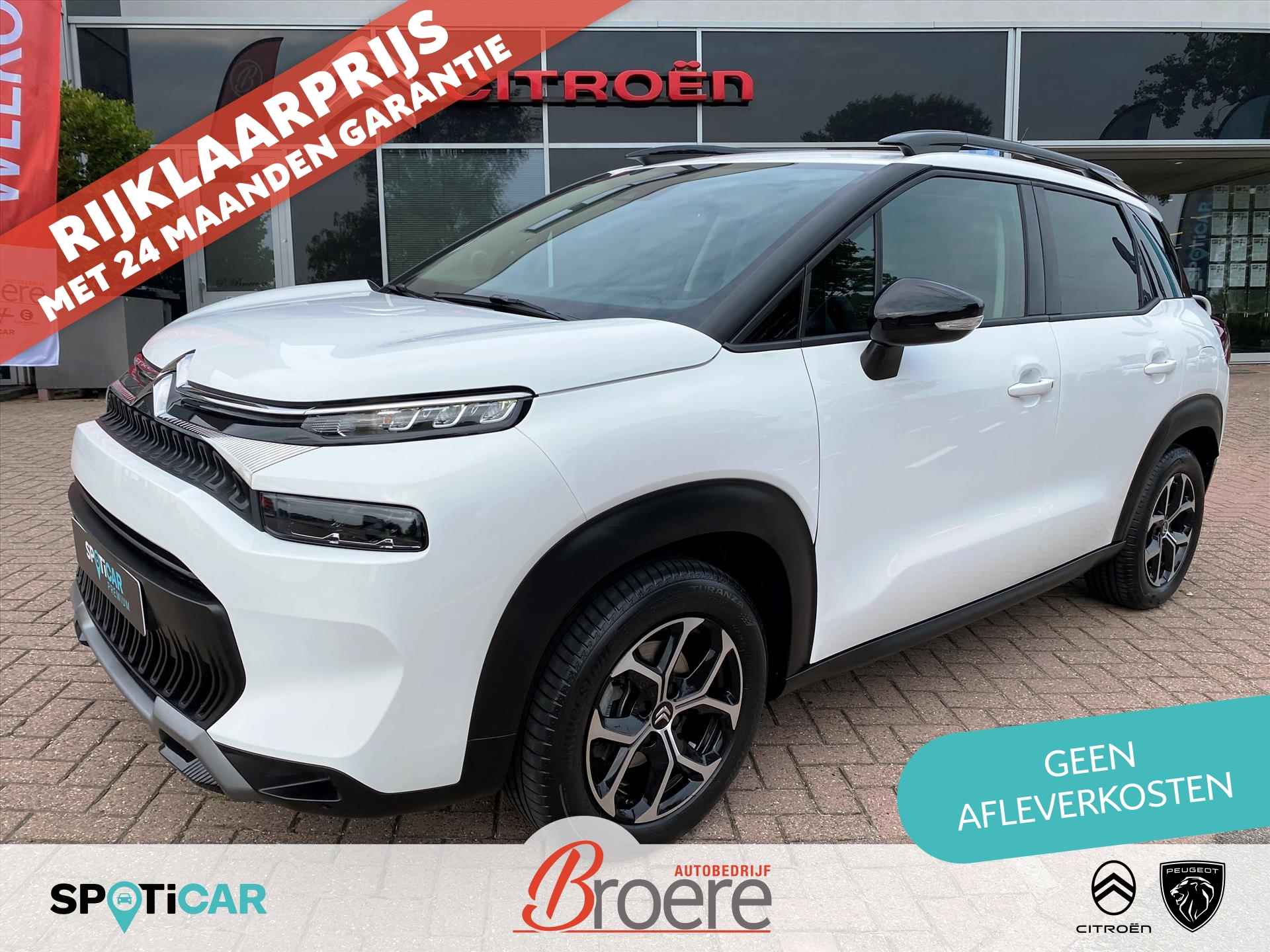 CITROEN C3 Aircross 1.2 110pk Shine | camera, dab, navigatie, apple carplay, android auto, stof en leer comfort seats, 16 inch velgen, armsteun, climate- en cruise - 1/56