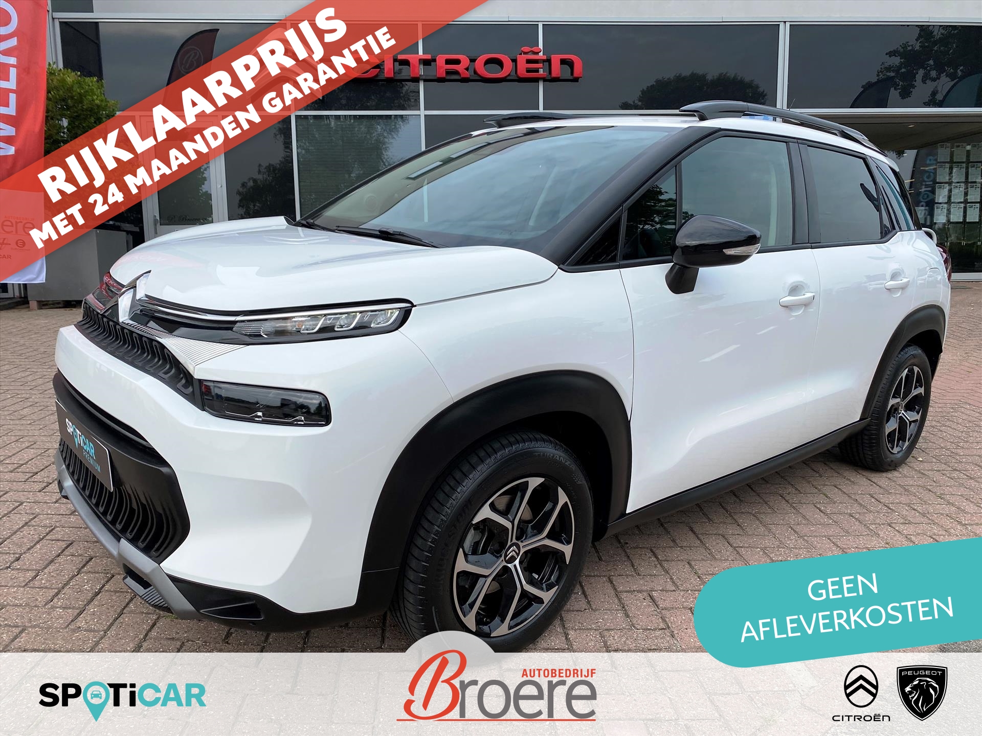 CITROEN C3 Aircross 1.2 110pk Shine | camera, dab, navigatie, apple carplay, android auto, stof en leer comfort seats, 16 inch velgen, armsteun, climate- en cruise