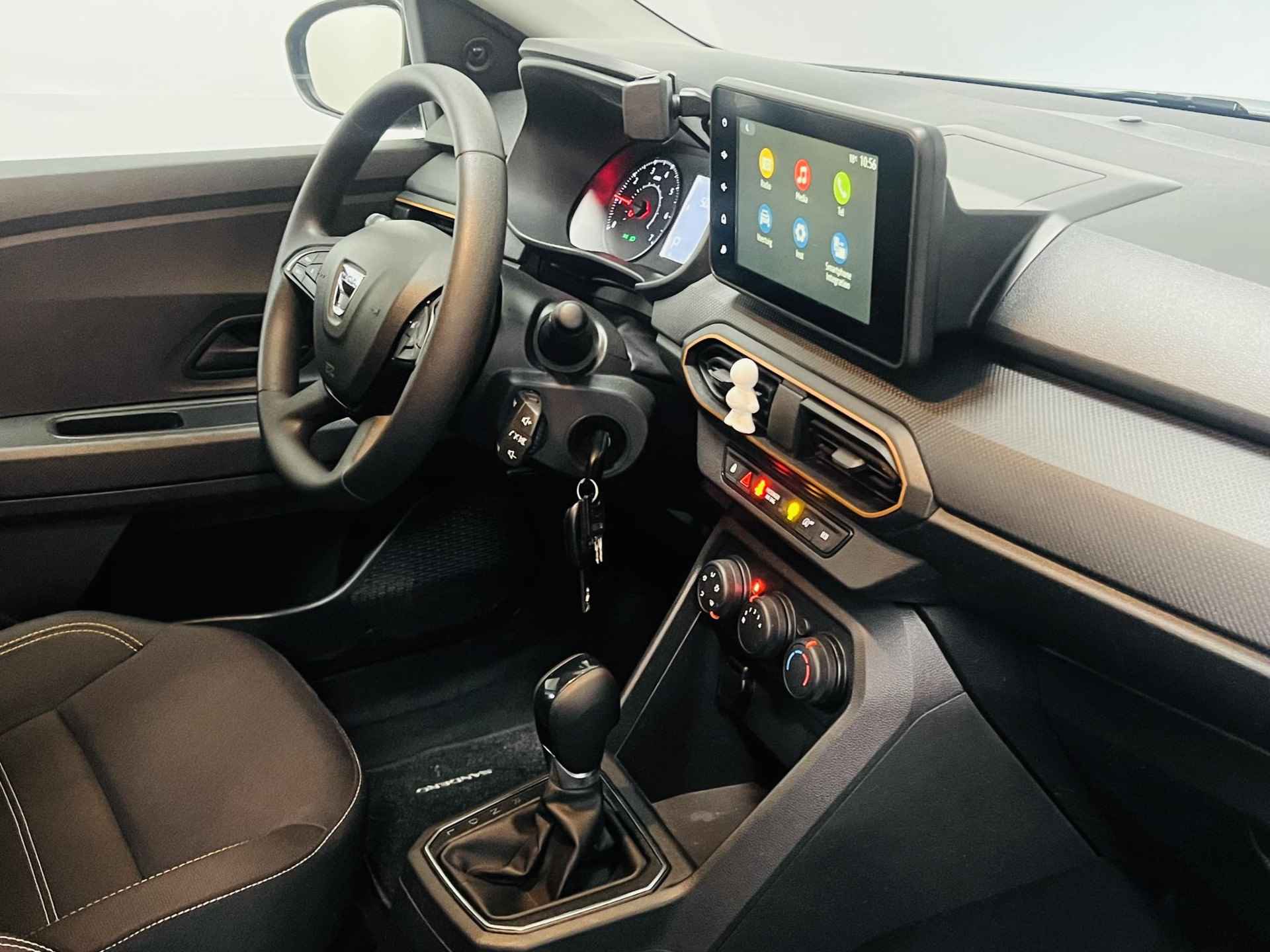 Dacia Sandero Stepway 1.0 TCe 90 Comfort Automaat airco parkeersensoren lm velgen apple carplay android auto pas 50000 km zeer mooie auto - 6/17
