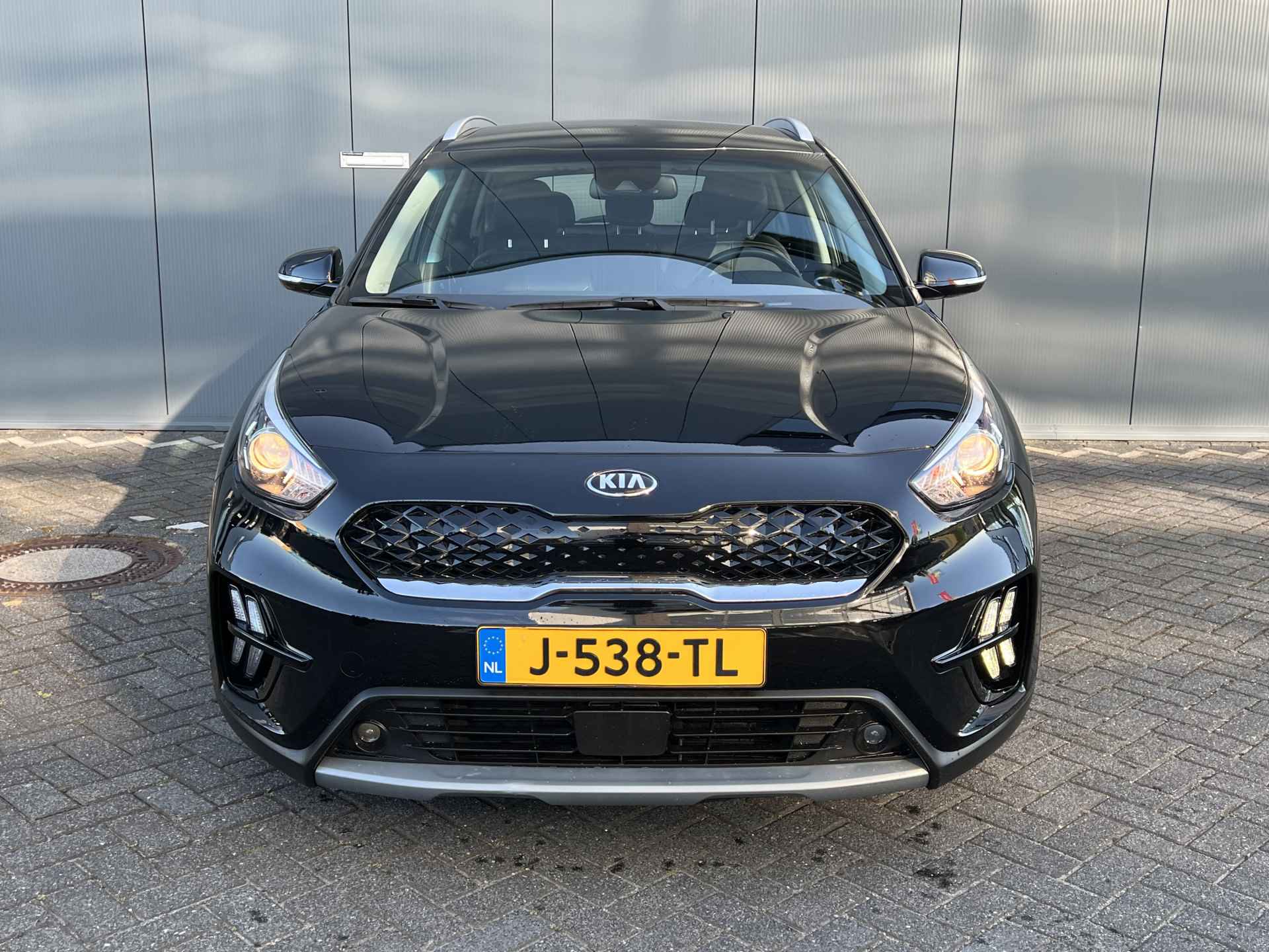 Kia Niro 1.6 Hybrid 140pk DynamicLine Automaat | Leder | Carplay | Camera | Climate | Navigatie | Parkeersensoren | Adapt. Cruisecontrol - 4/28