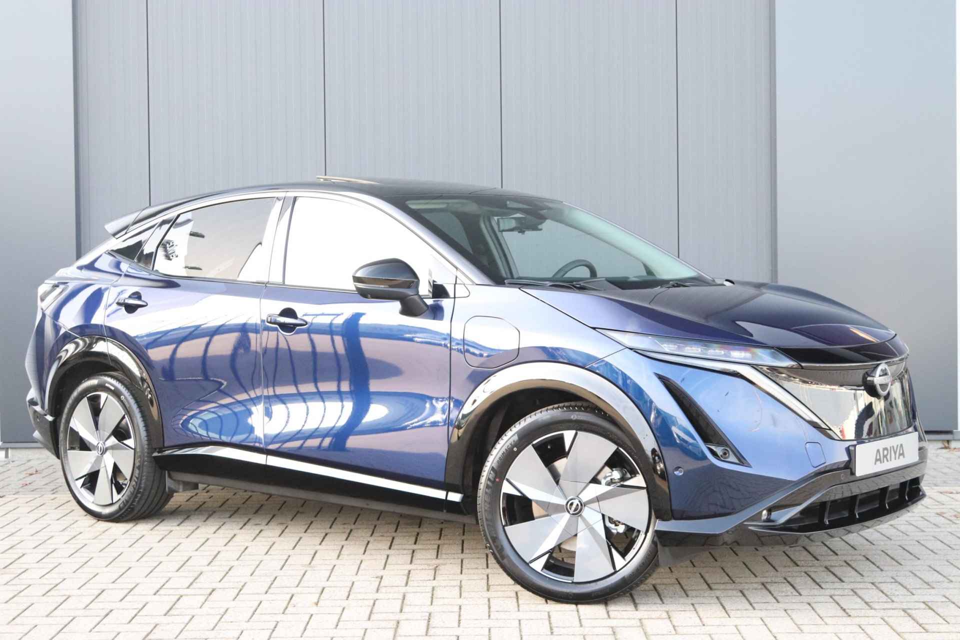 Nissan Ariya 66 kWh Evolve |20-inch L.M.Velgen| 22KW Lader| Parelmoer lak| Apple/Android-auto| Head-up display| verwarmde stoelen/stuur/voorruit| - 5/49